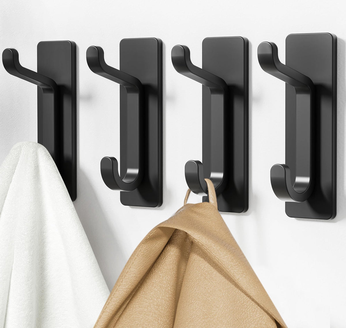 Wall Hooks for Coat and Towel (6 Count)