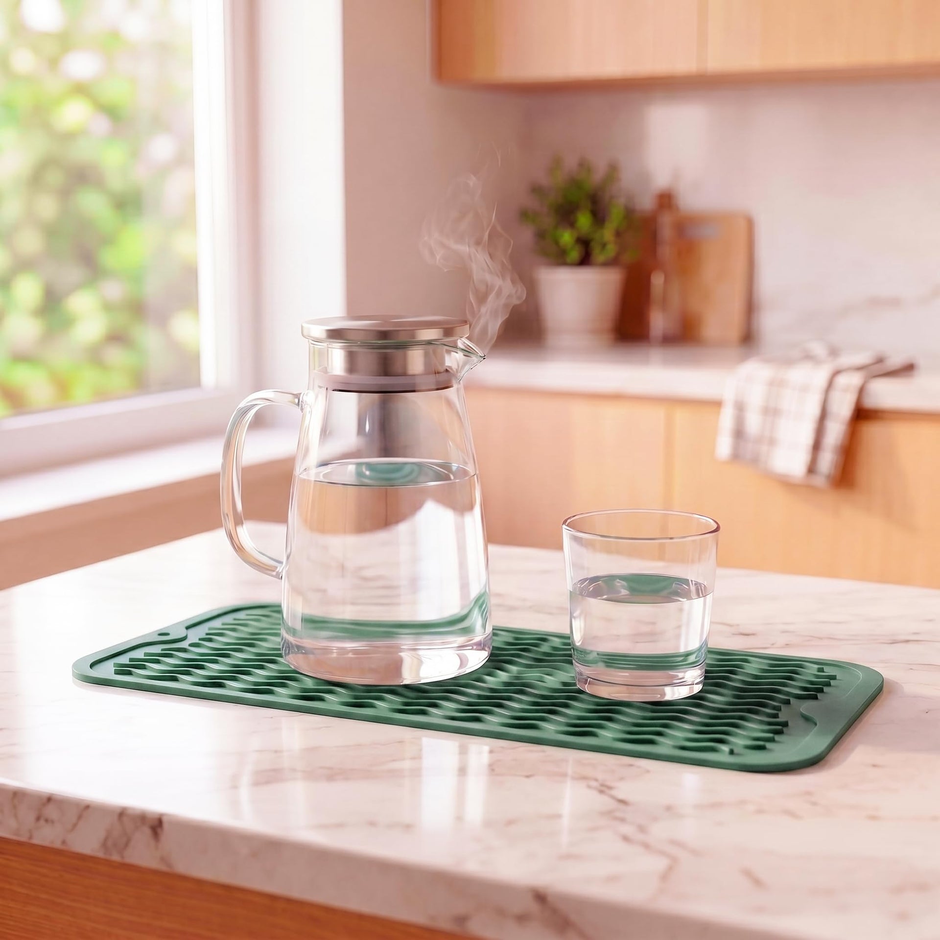 Silicone Dish Drying Mat for Multiple Usage