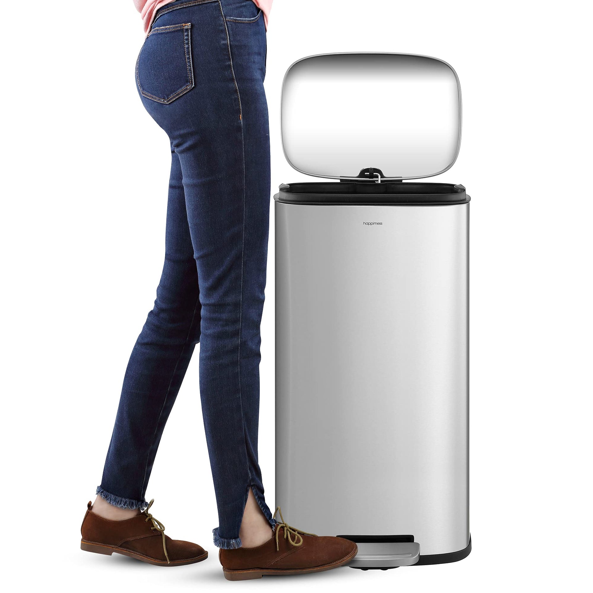 Curtis 8 Gal Step Trash Can Soft Close 25"