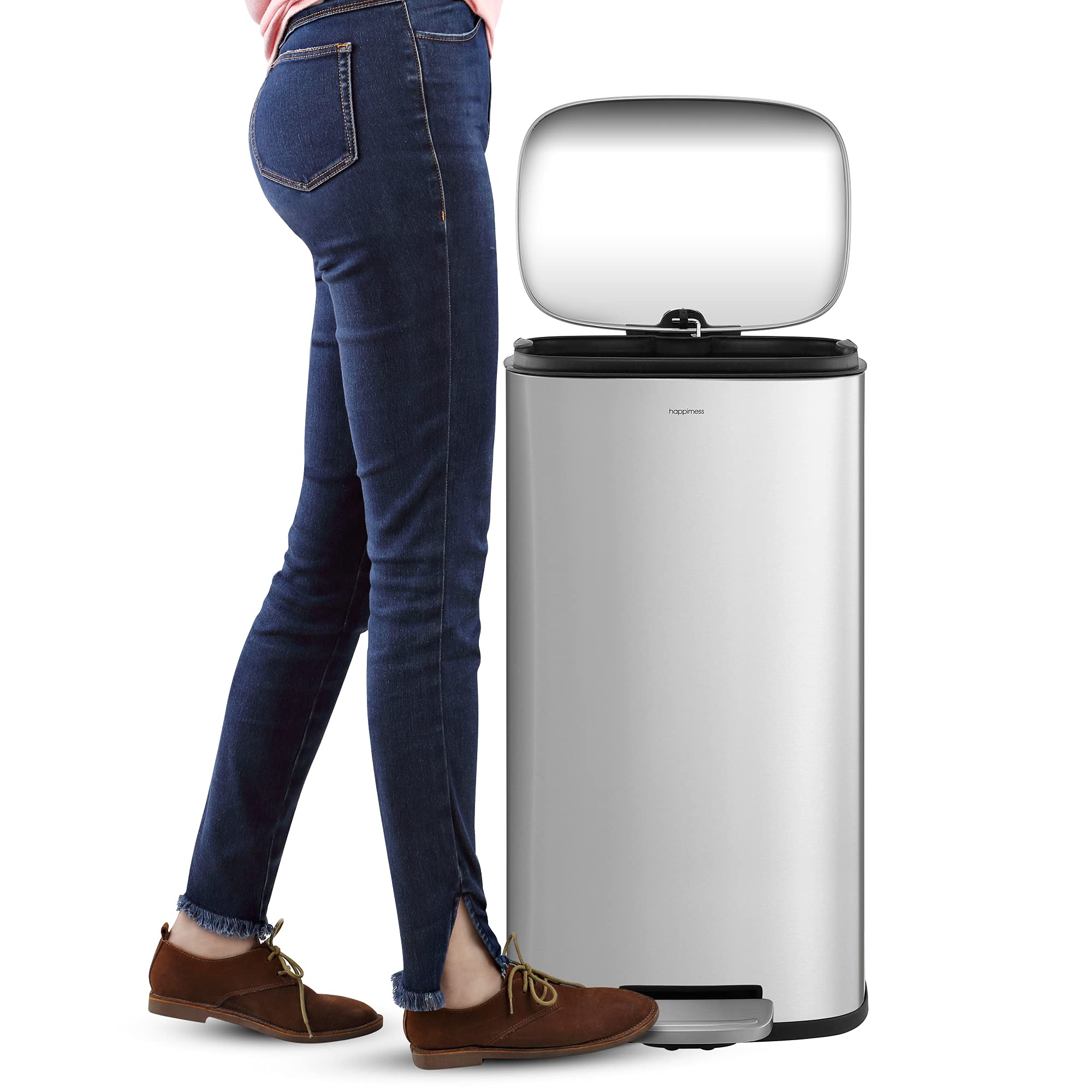 Curtis 8 Gal Step Trash Can Soft Close 25"