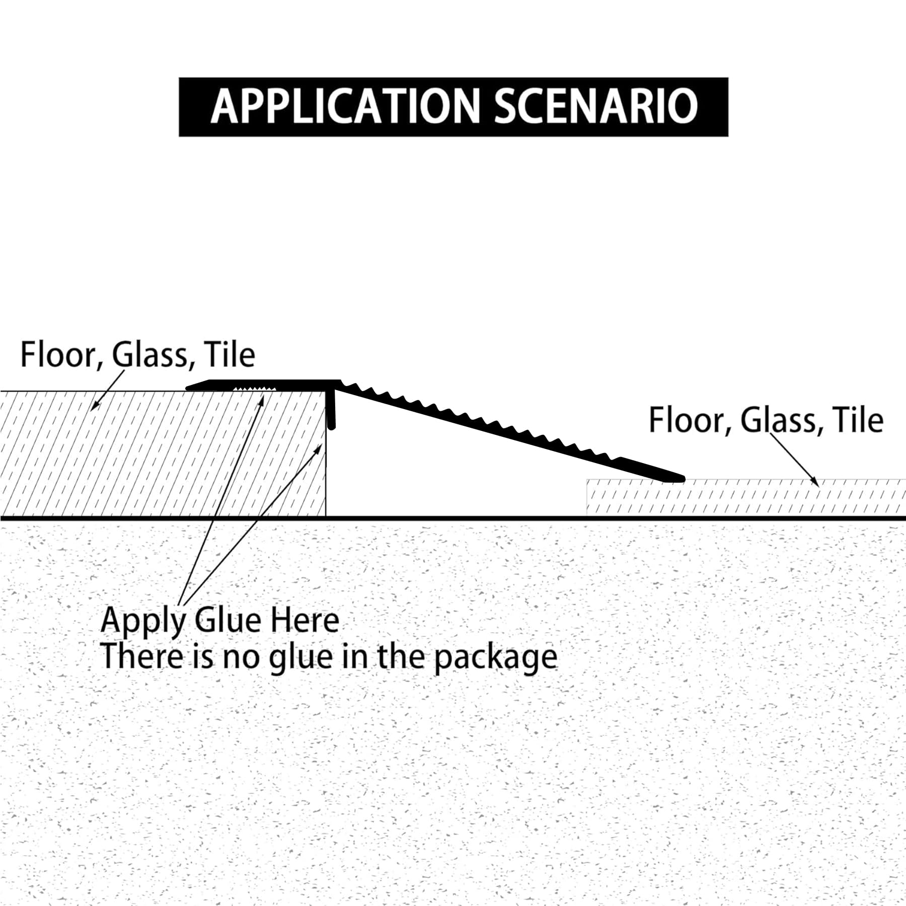 Aluminum Floor Transition Threshold Strip (2 Count)