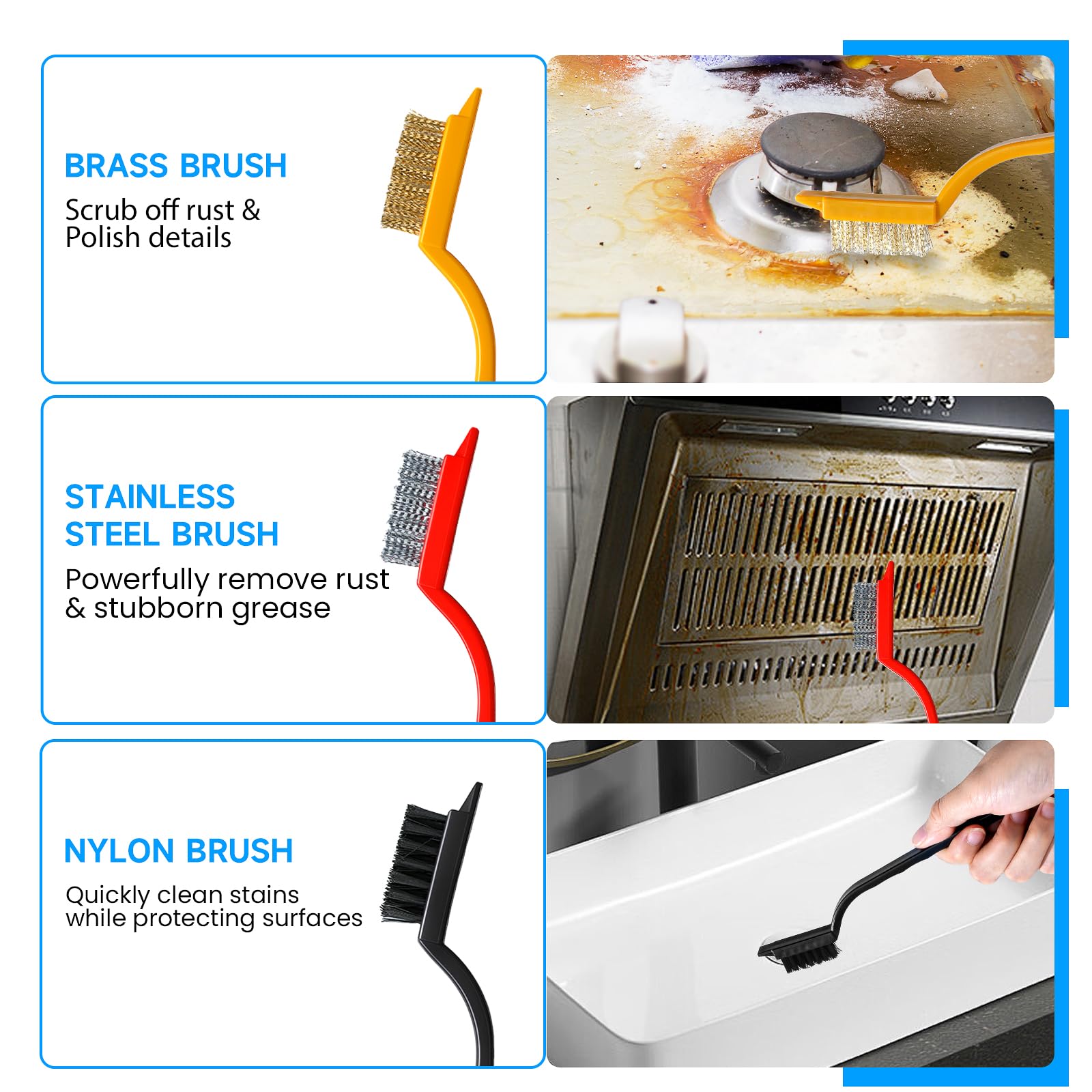14Pcs Crevice Cleaning Brush Set (14 Count)
