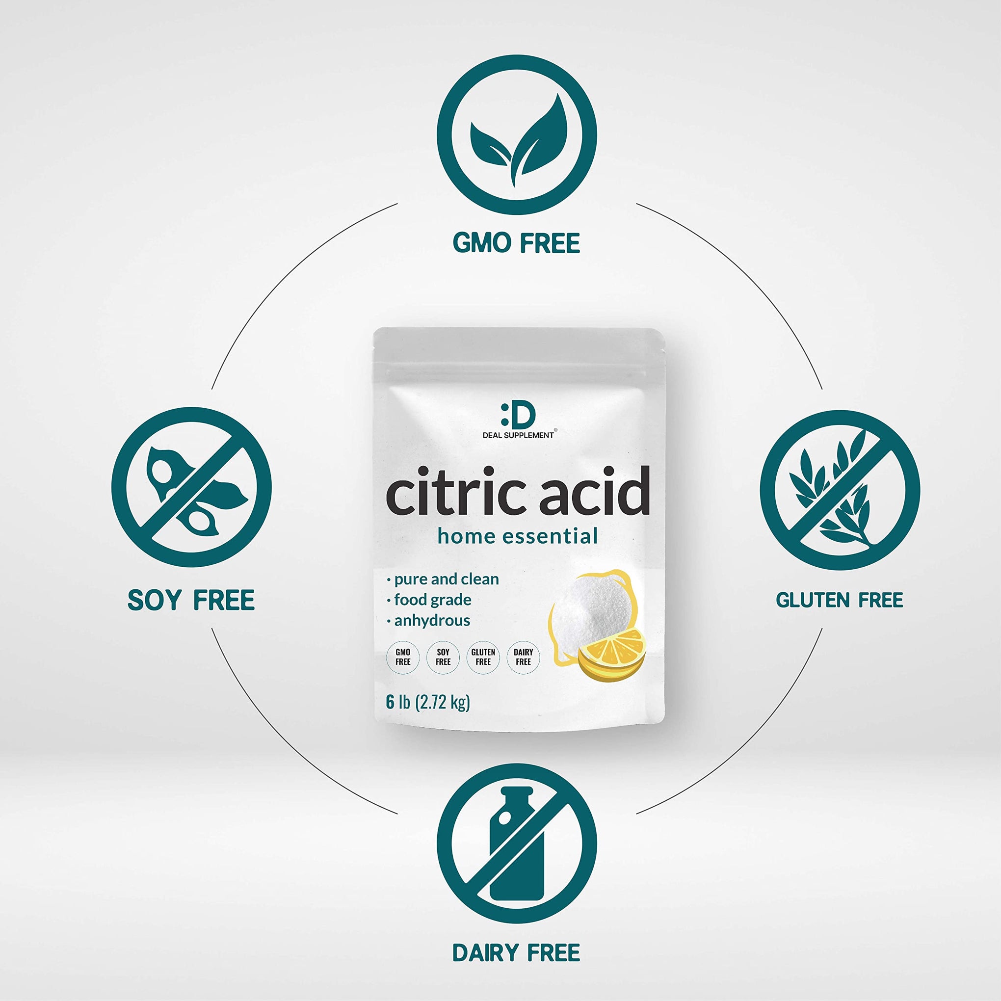 Citric Acid 6 Pounds (96 Ounce)