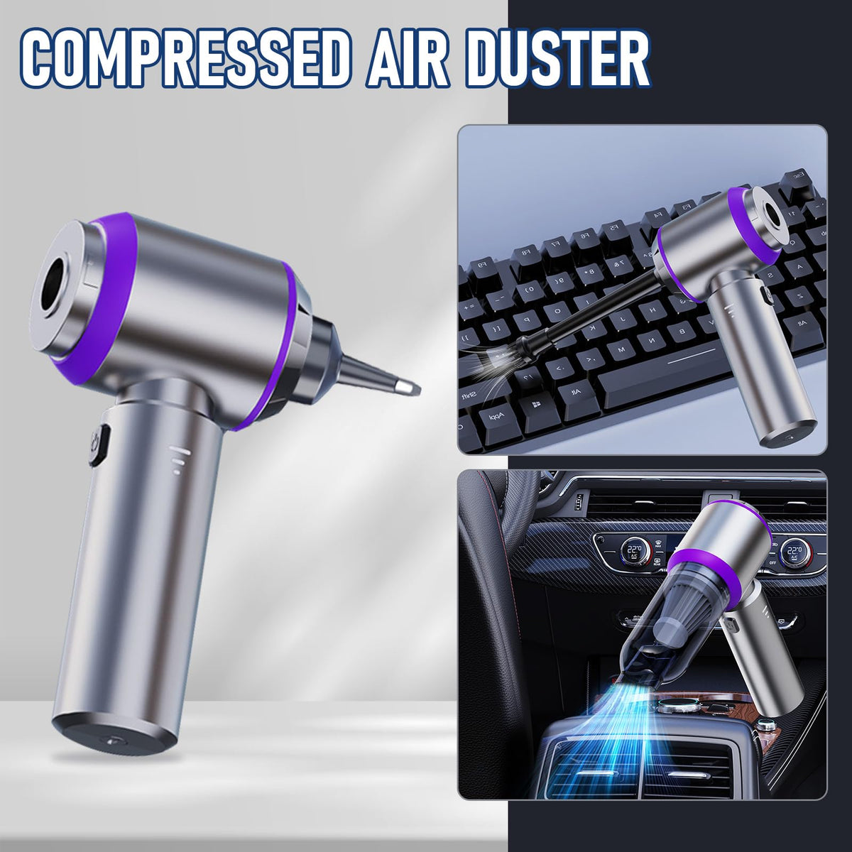 Car Vacuum Cordless Mini Handhled 4