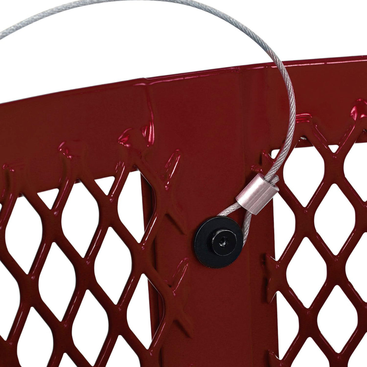Outdoor Diamond Steel Trash Can