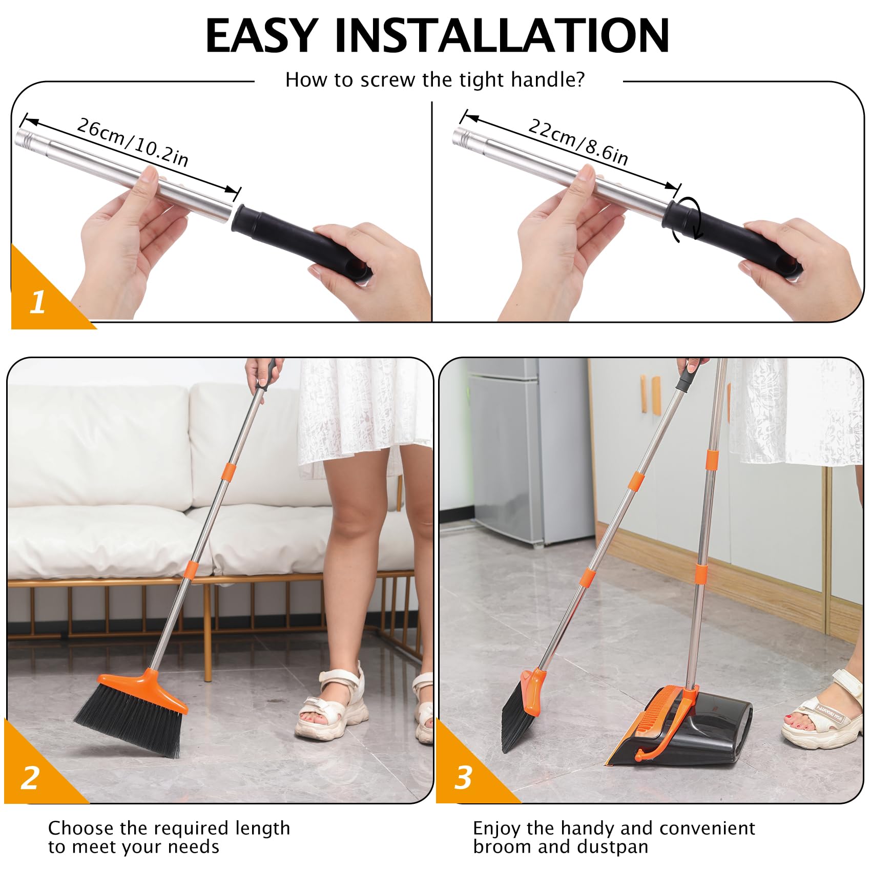 Broom and Dustpan Set