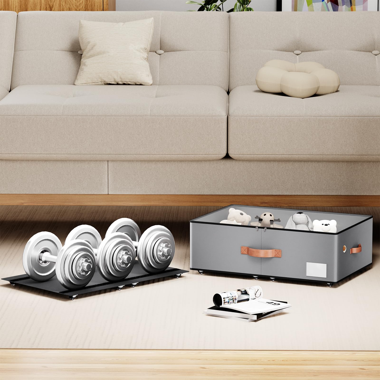 Under bed Storage With Wheels (2 Count)