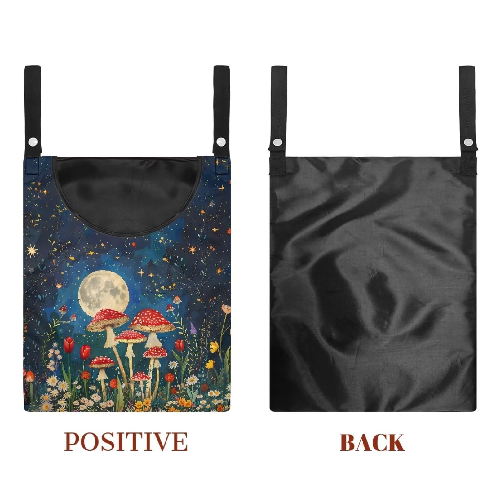 Mushroom Handy Clothespin Bags Moon Space