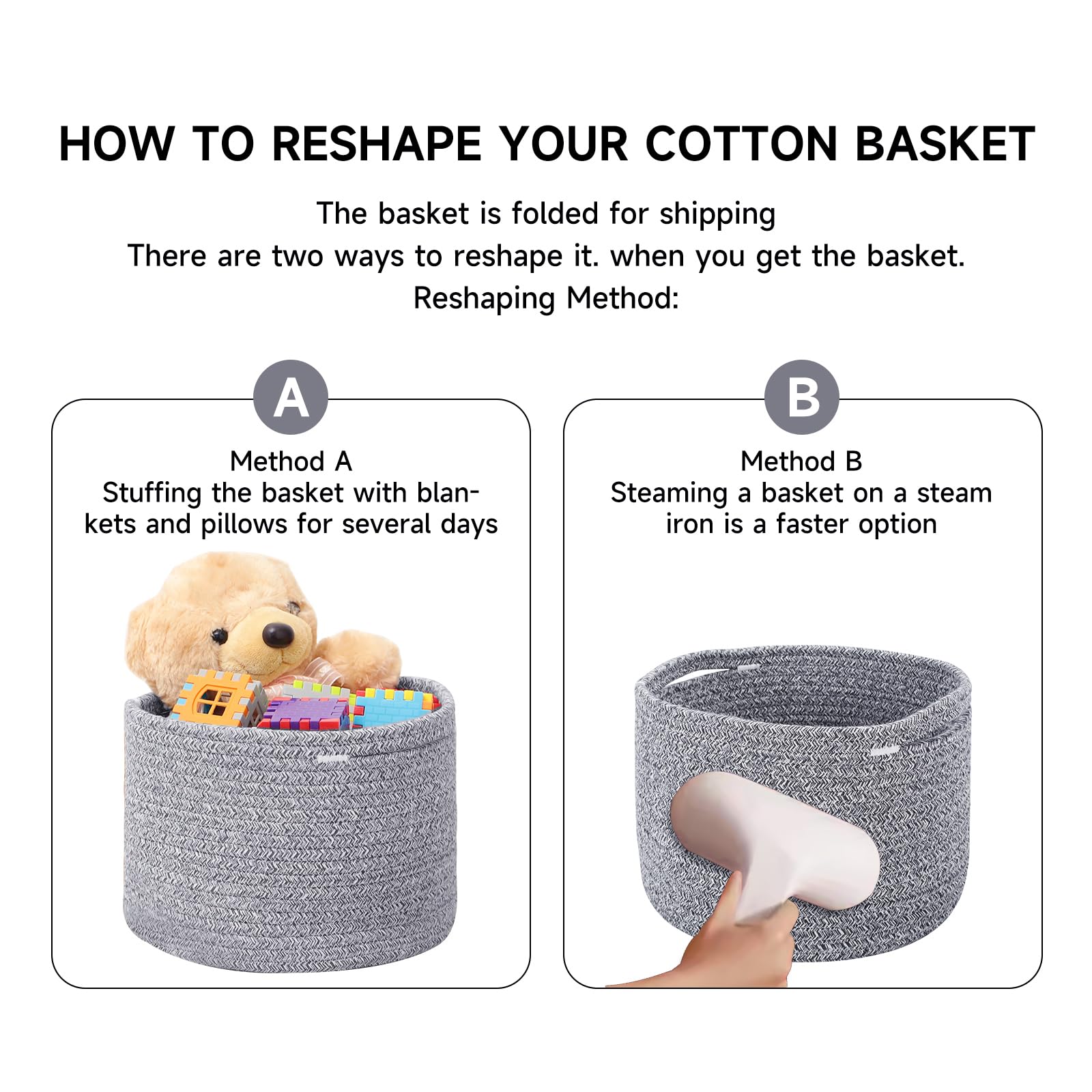 Small Basket for Organizing (3 Count)