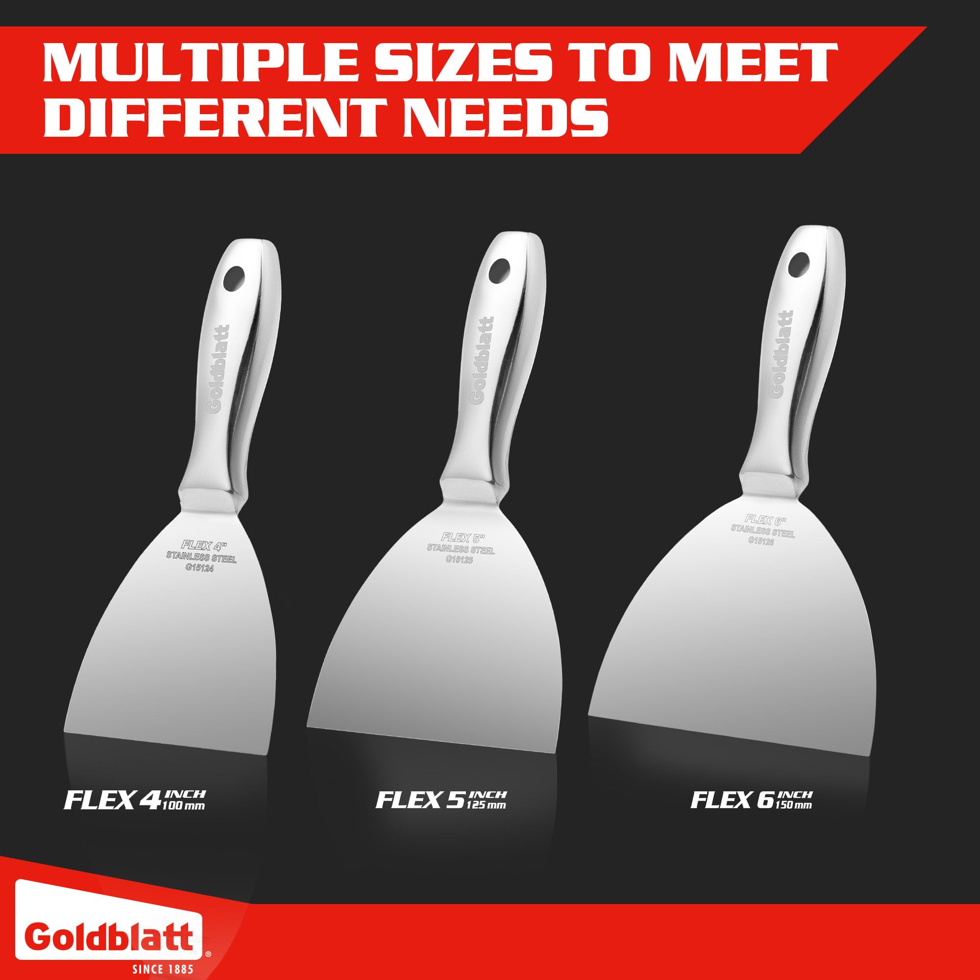 3 Pack Putty Knife Set (3 Count)