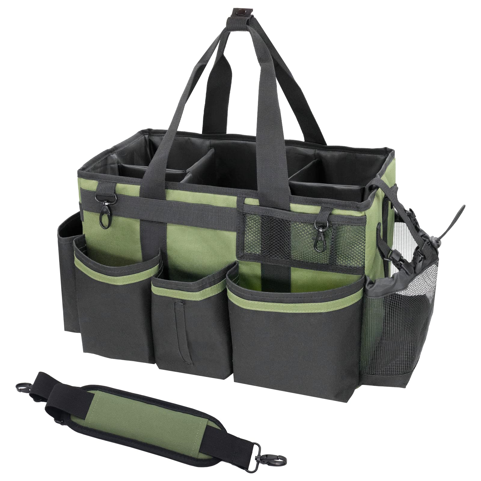 Wearable Cleaning Caddy Organizer with Handle & Shoulder Straps for Housekeepers