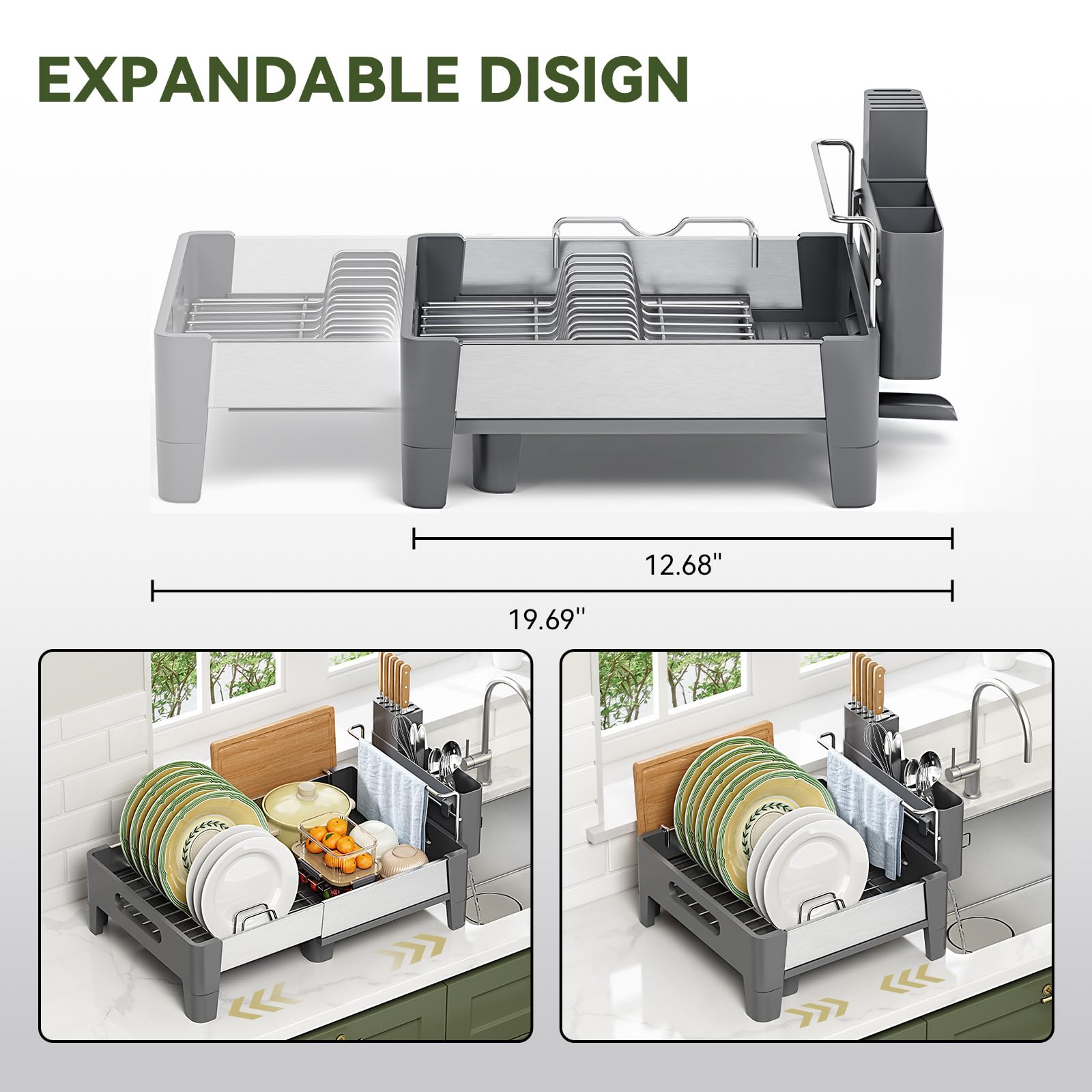 Expandable Dish Drying Rack