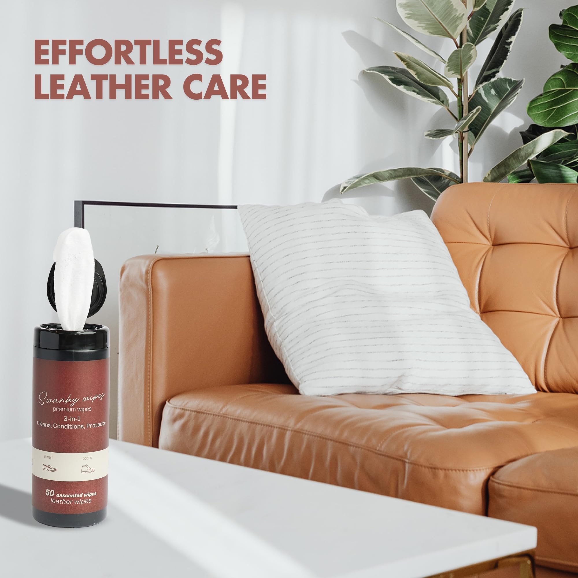 Swanky Leather Wipes (100 Count)