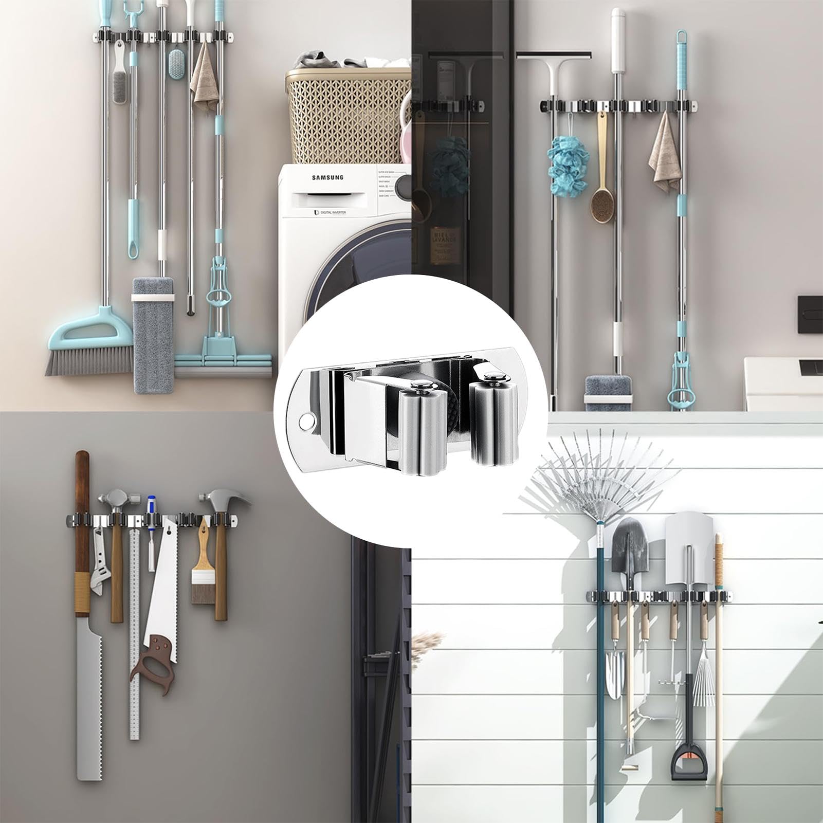 Broom and Mop Hanger