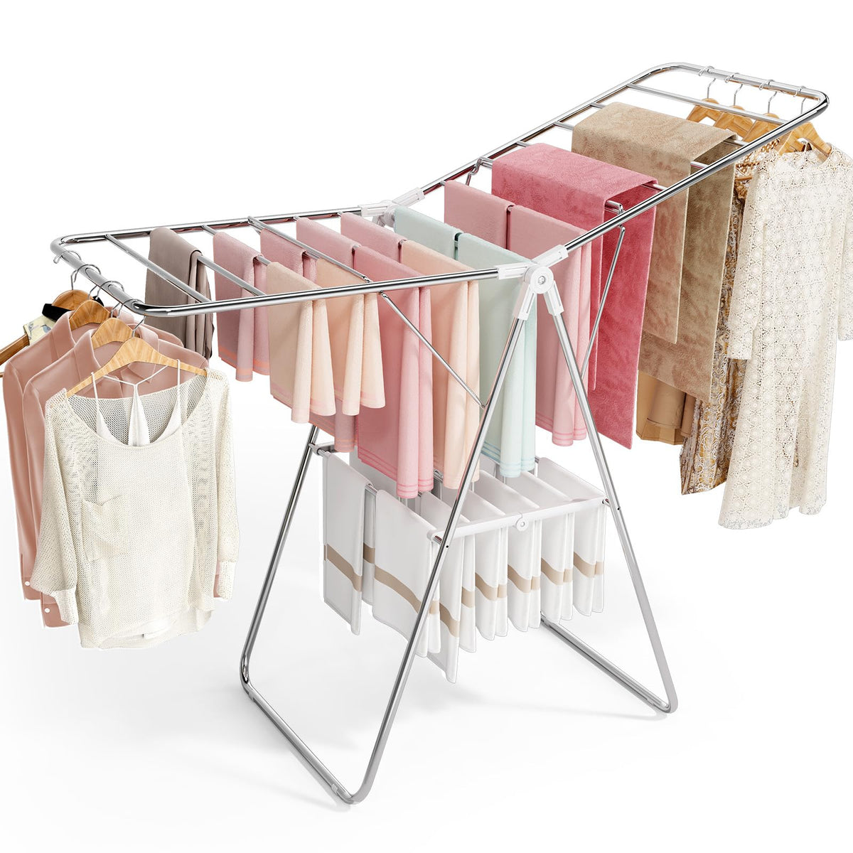 Large Stainless Steel Clothes Drying Rack