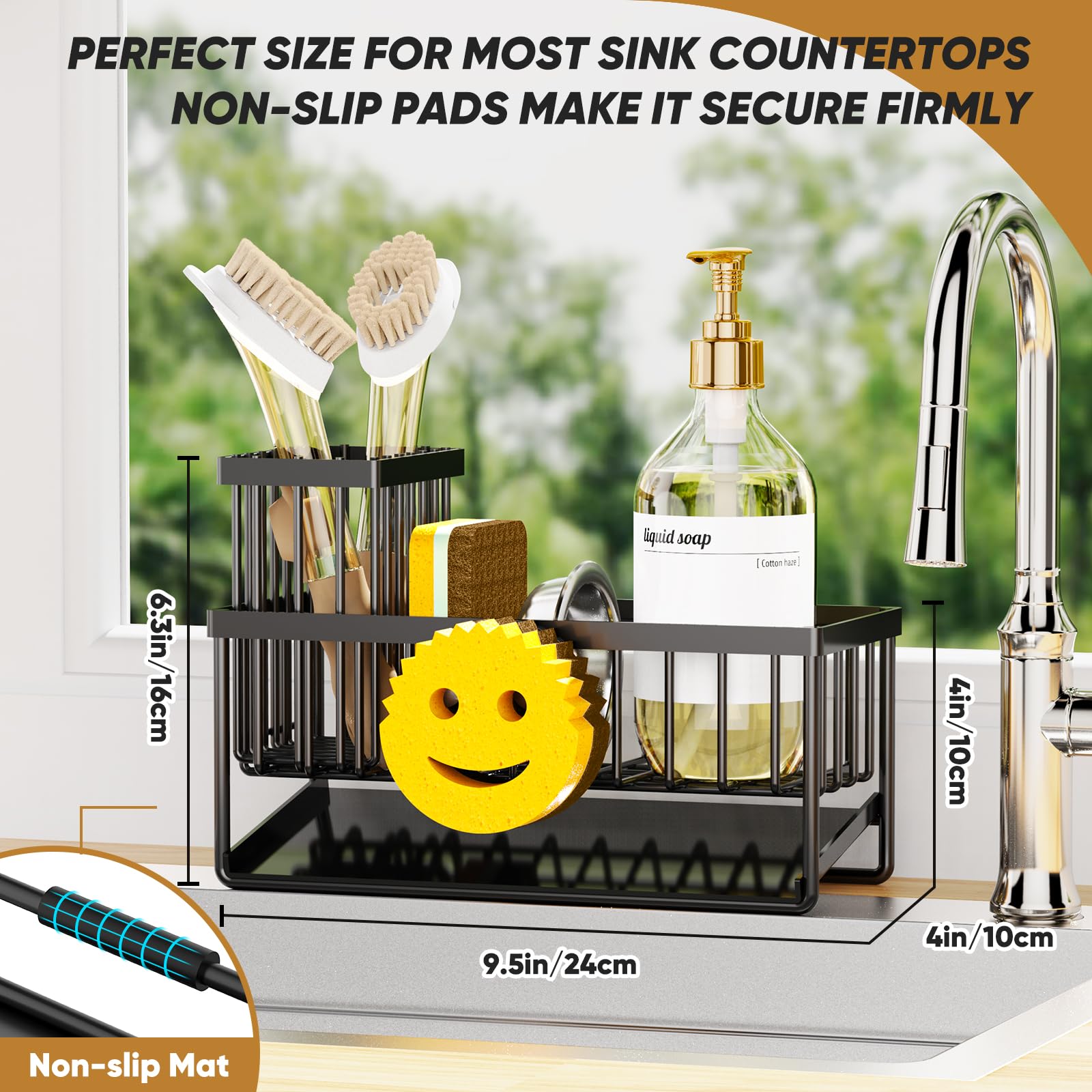 Sponge Holder for Kitchen Sink