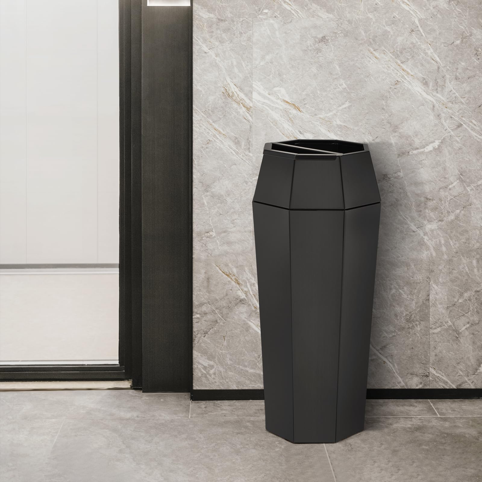 Commercial Trash Can Large Stainless Steel Garbage Can with Lid