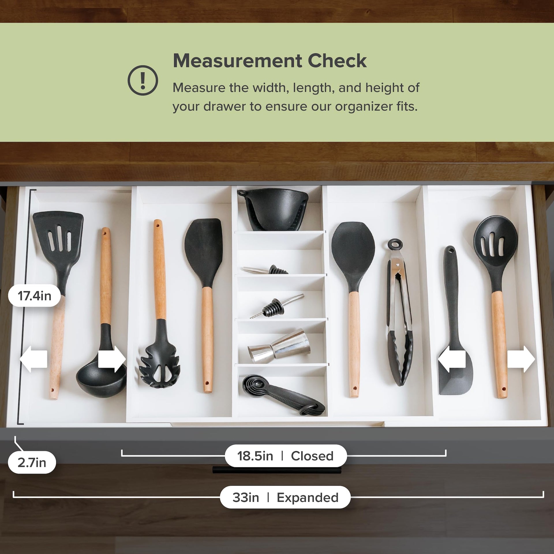 Utensil & Junk Drawer Organizer