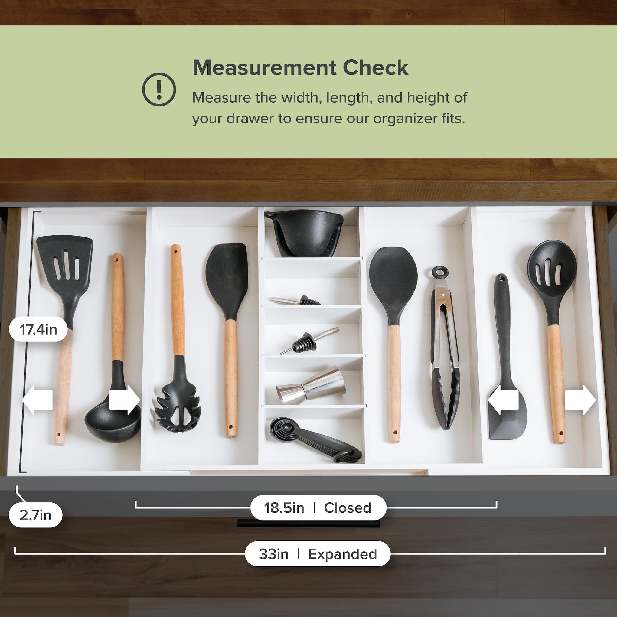 Utensil & Junk Drawer Organizer