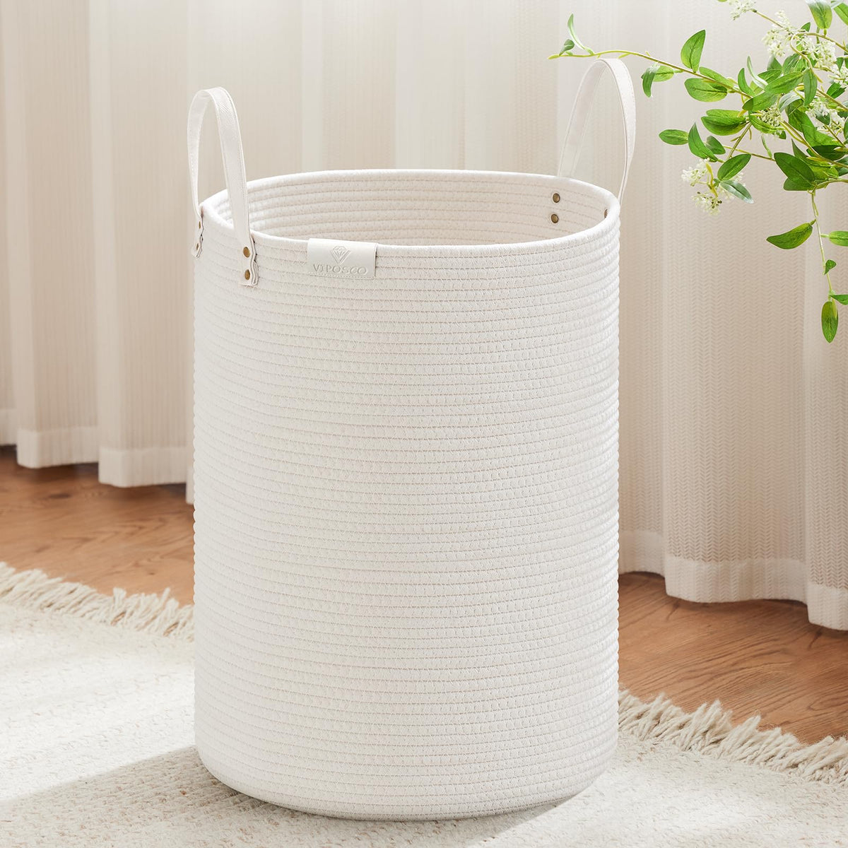 72L Tall Woven Rope Laundry Hamper (2434.6096 Fl Oz) - ModHome Supplies