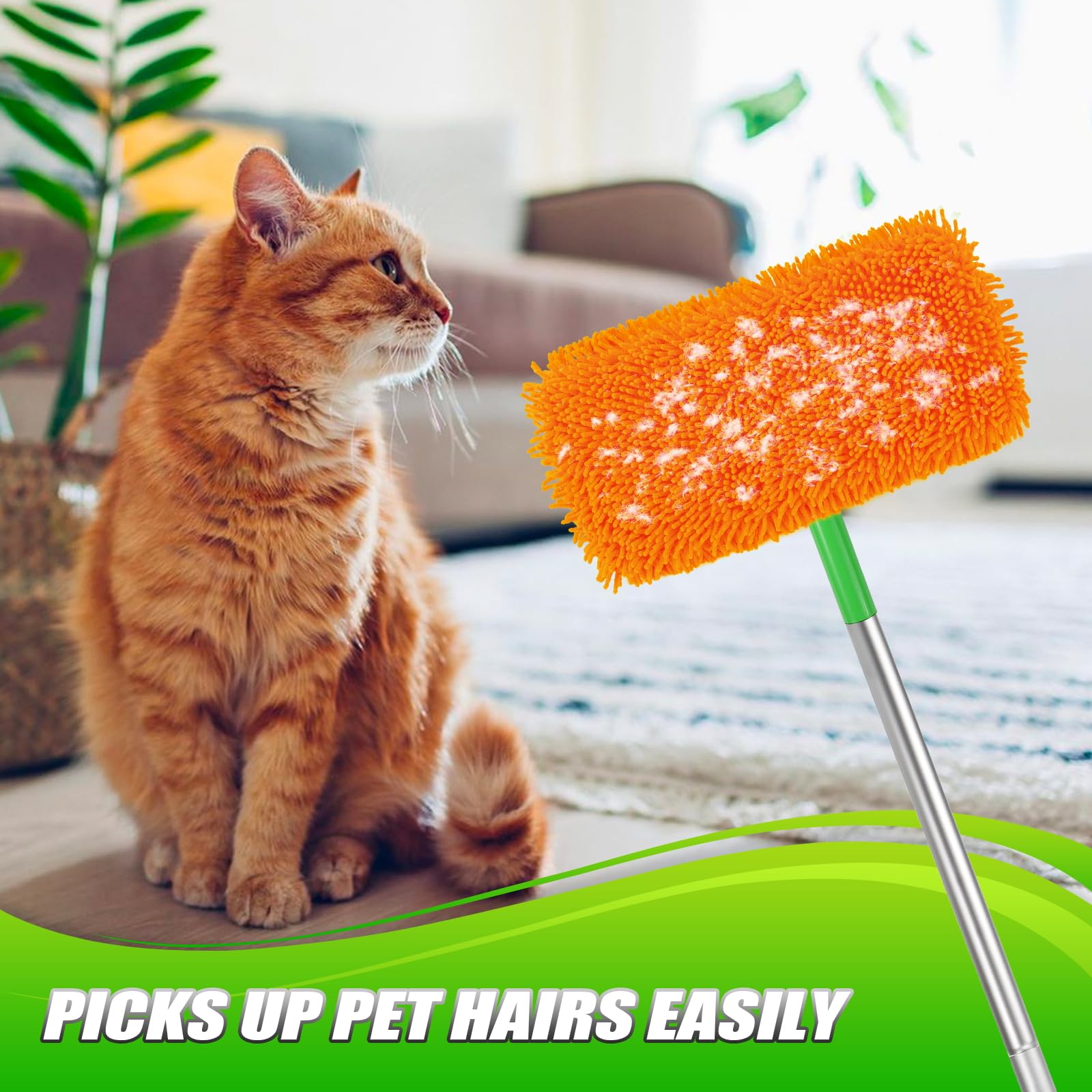 Set of 4 Reusable Microfiber Mop Pads Compatible with Swiffer Sweeper (4 Count)