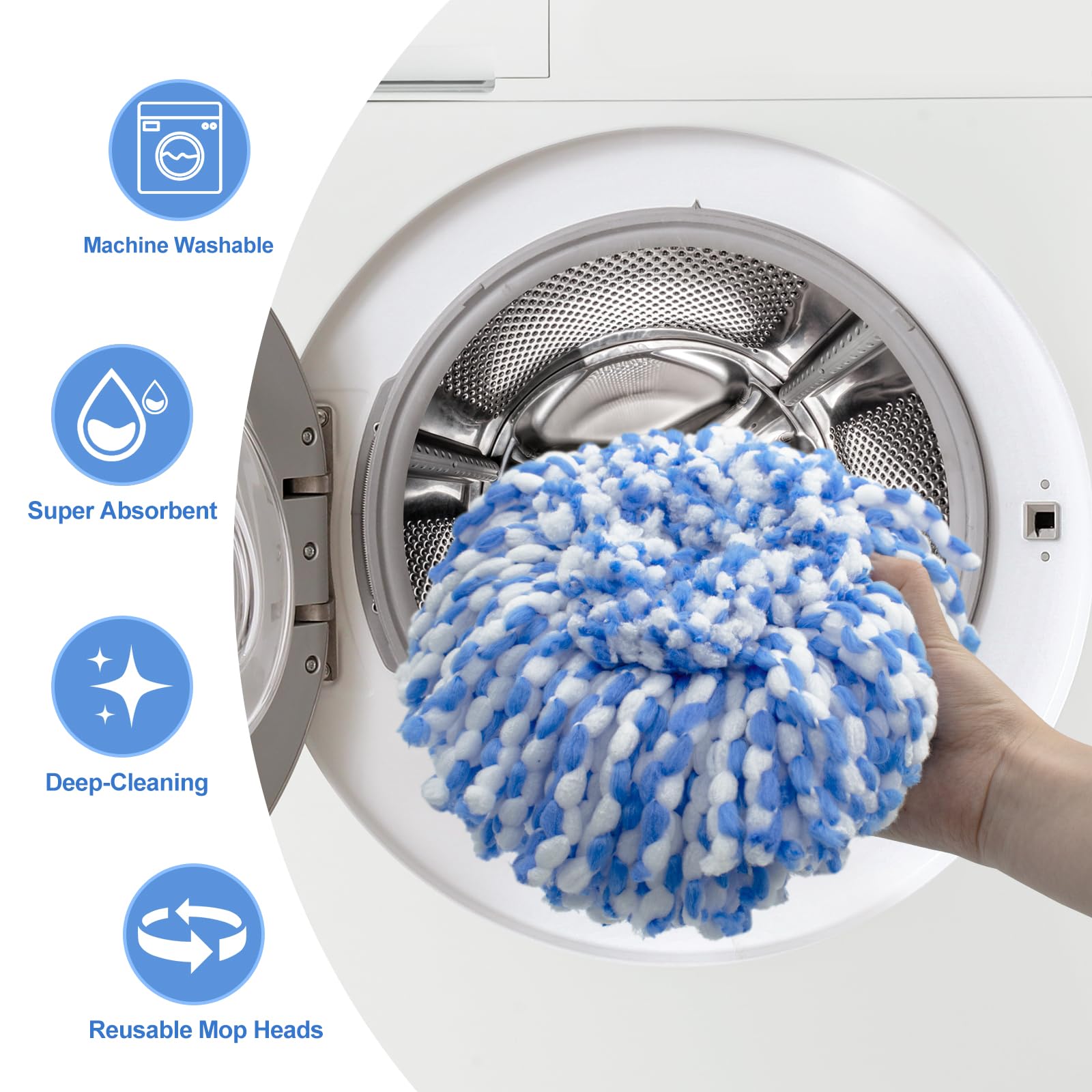 Spin Mop Replace Head (5 Count)