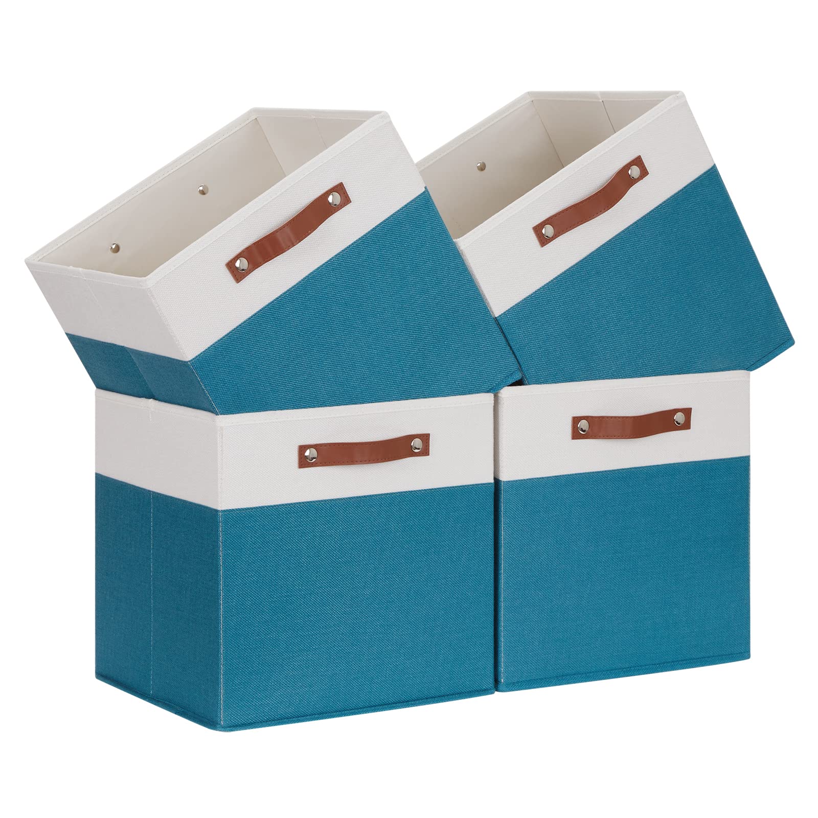 Cube Storage Bins Storage Cube Bins for Home (4 Count)