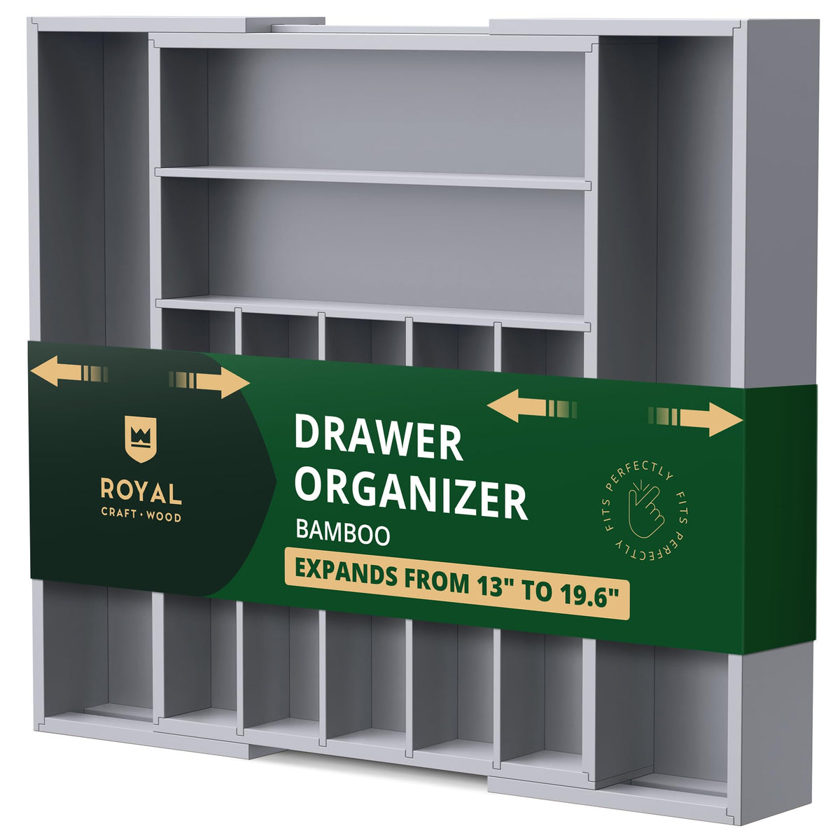 Luxury Bamboo Kitchen Drawer Organizer