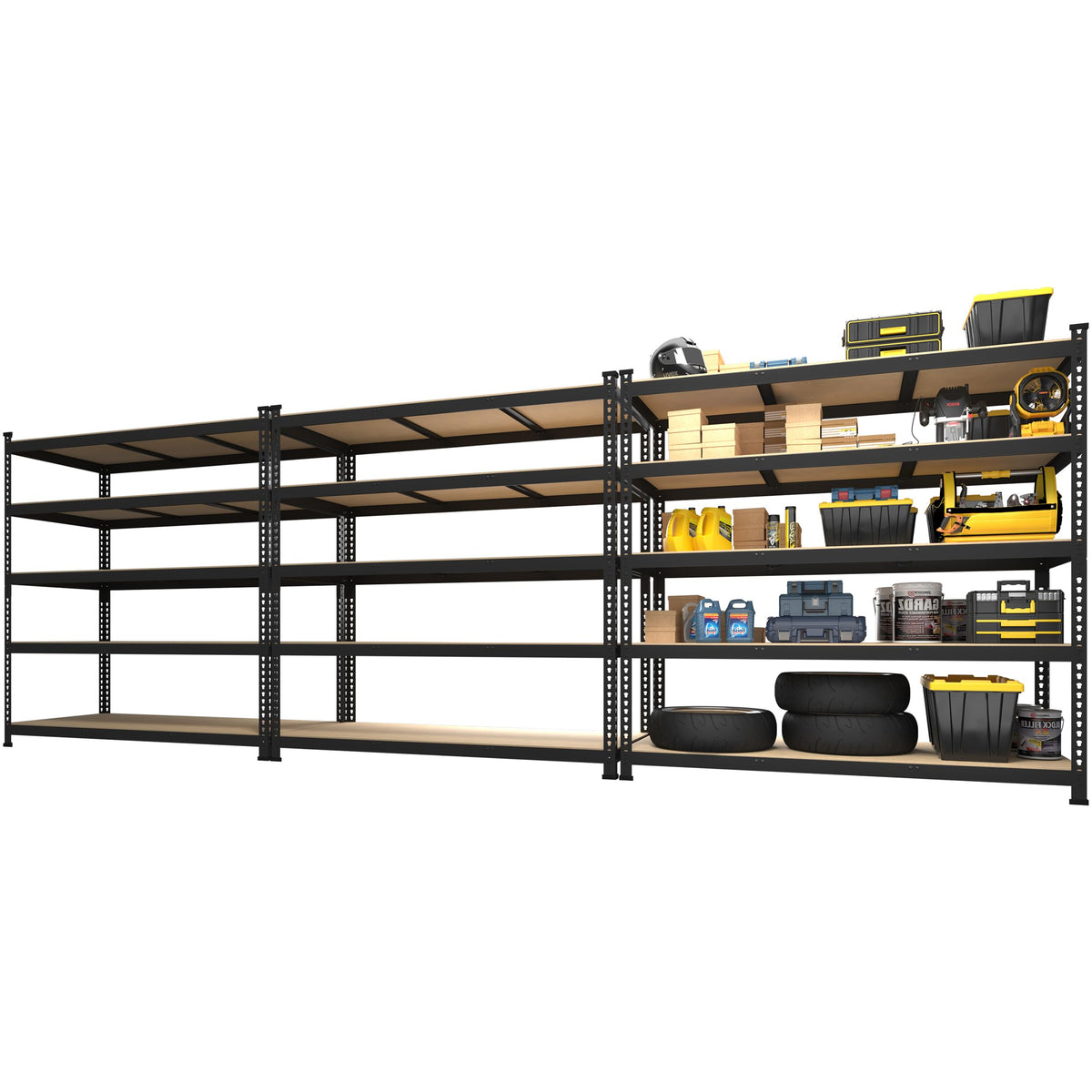 48"W x 24"D x 72"H Garage Storage Shelves (3 Count)