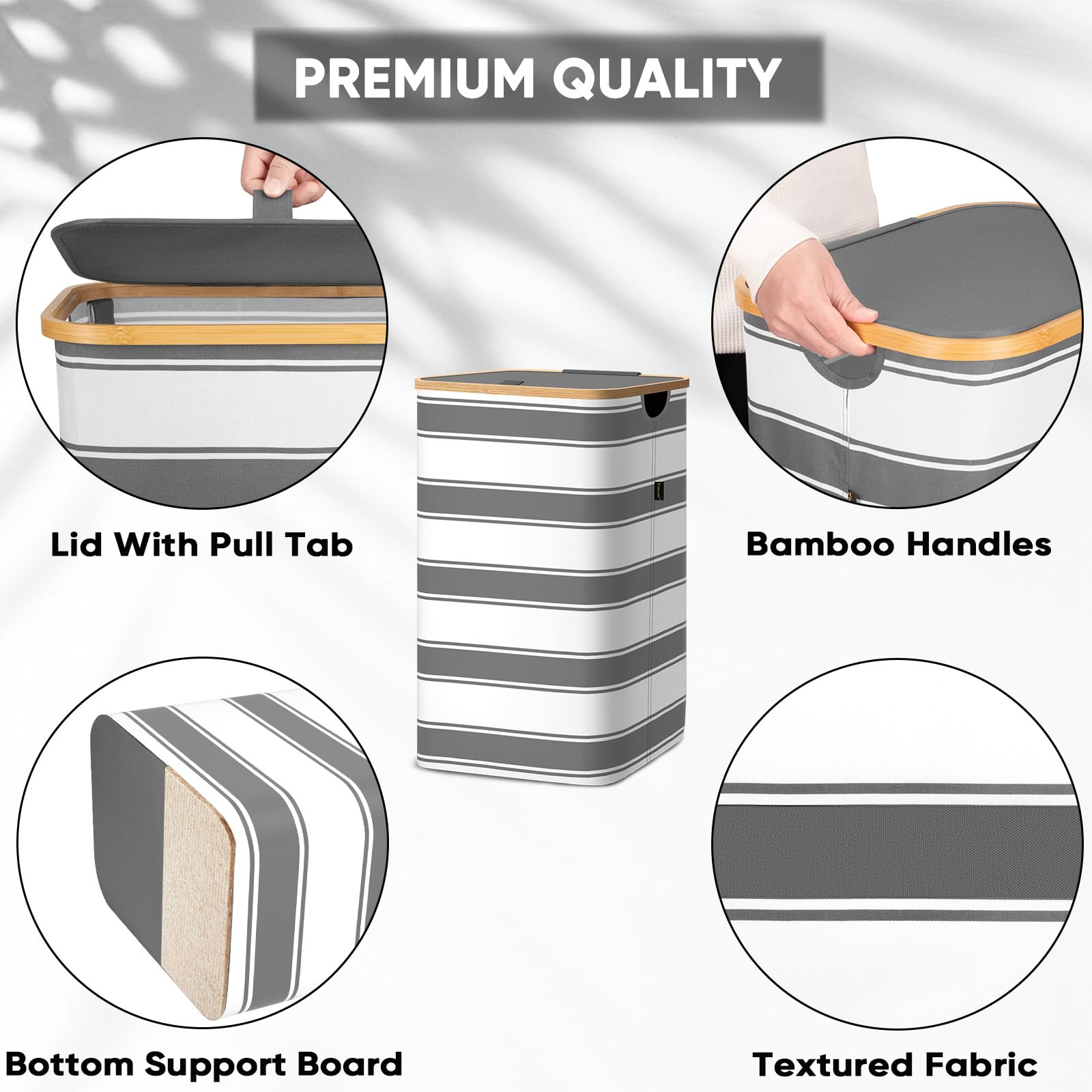 Laundry Hamper with Lid