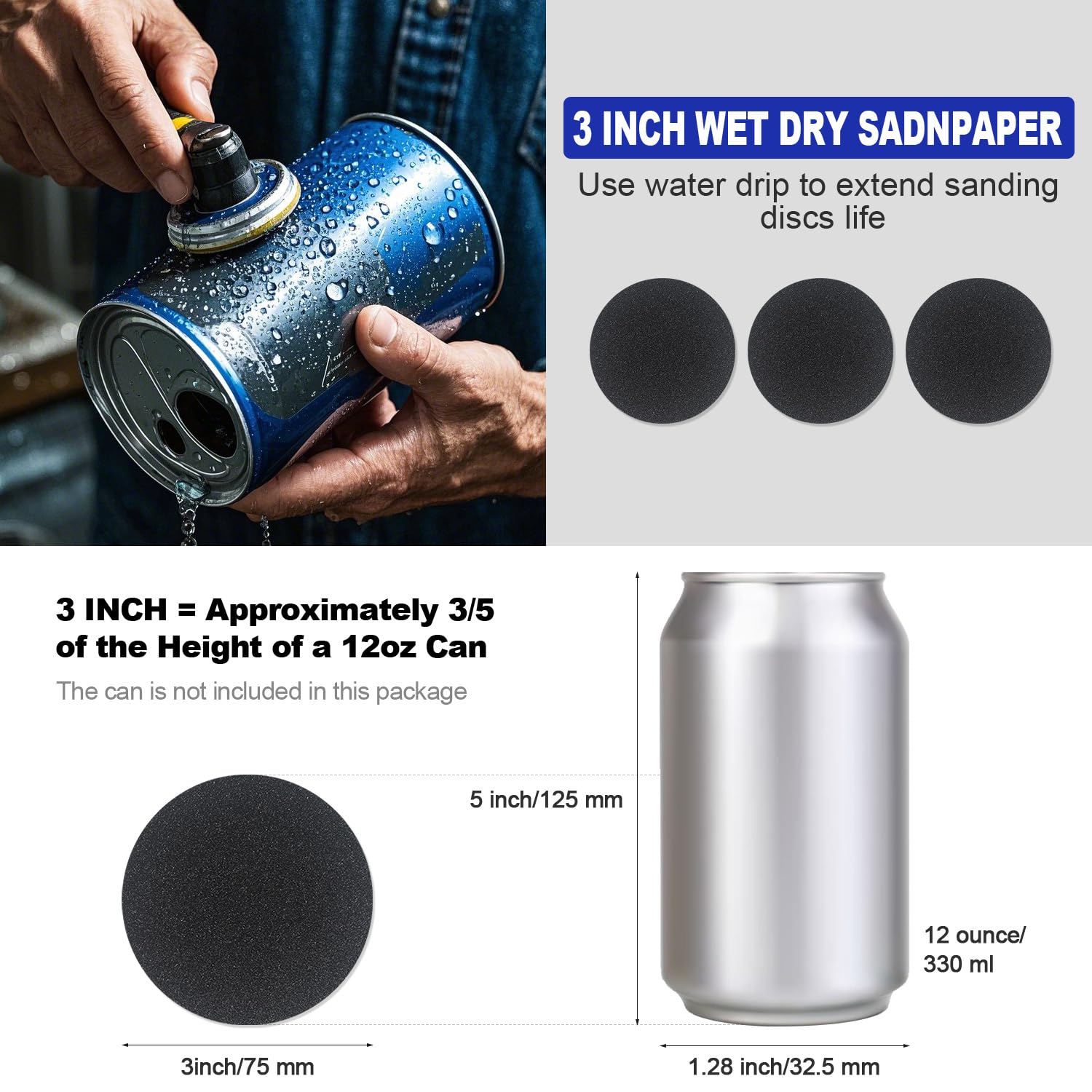 133 PCS Sanding Disc Drill Polishing Kit Sanding Attachment (133 Count)