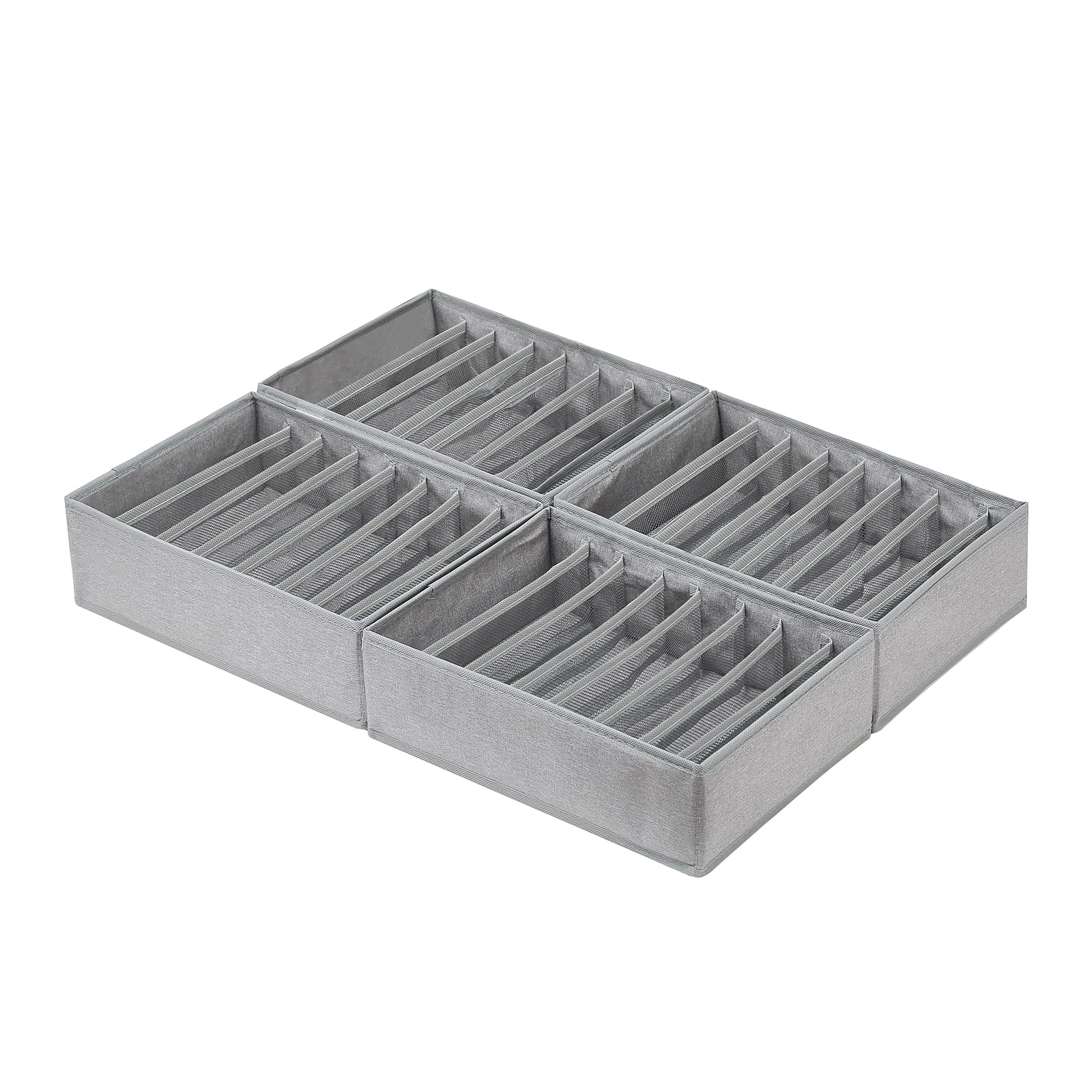 4 Pack Drawer Organizers for Clothing (4 Count)