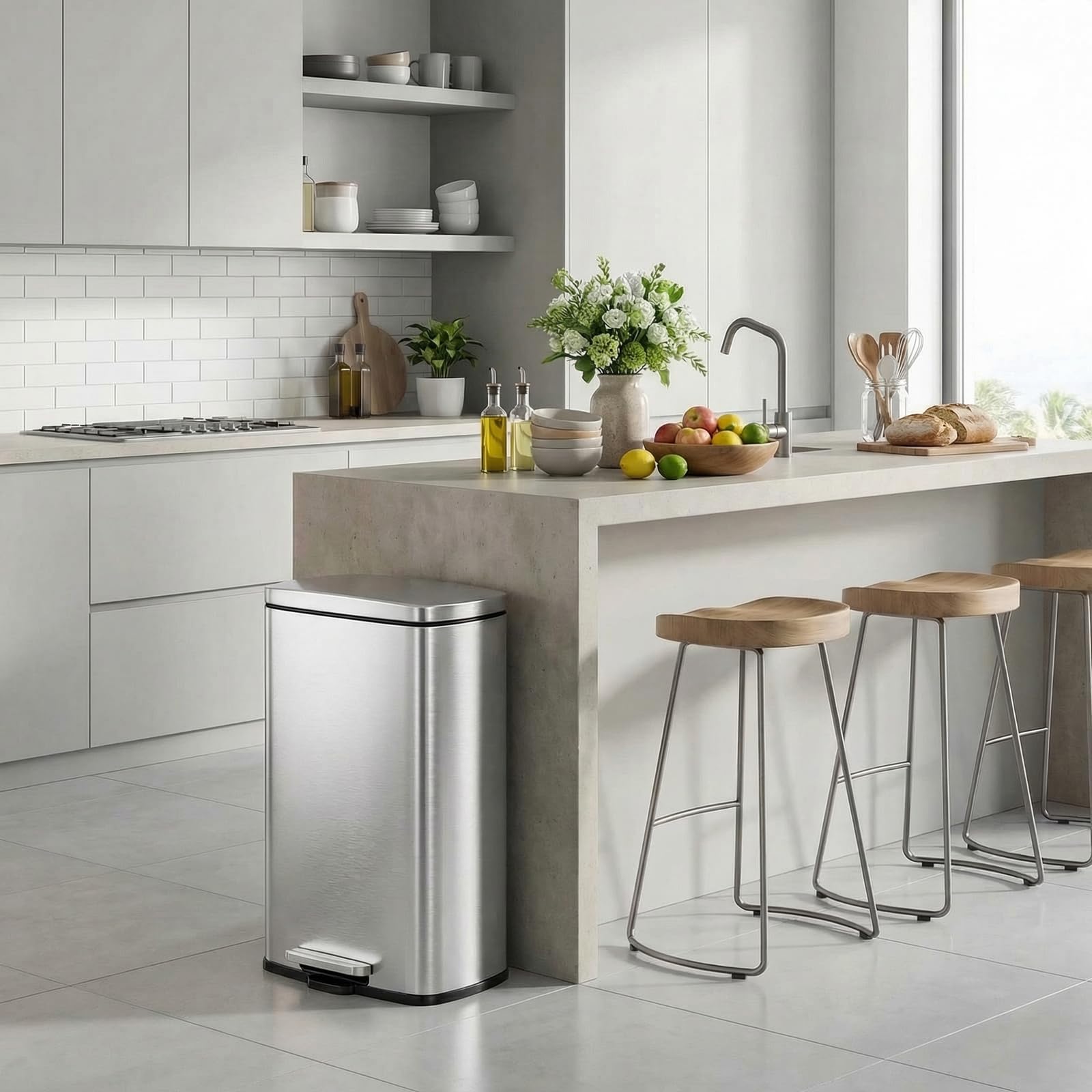 13.2 Gal Kitchen Trash Can