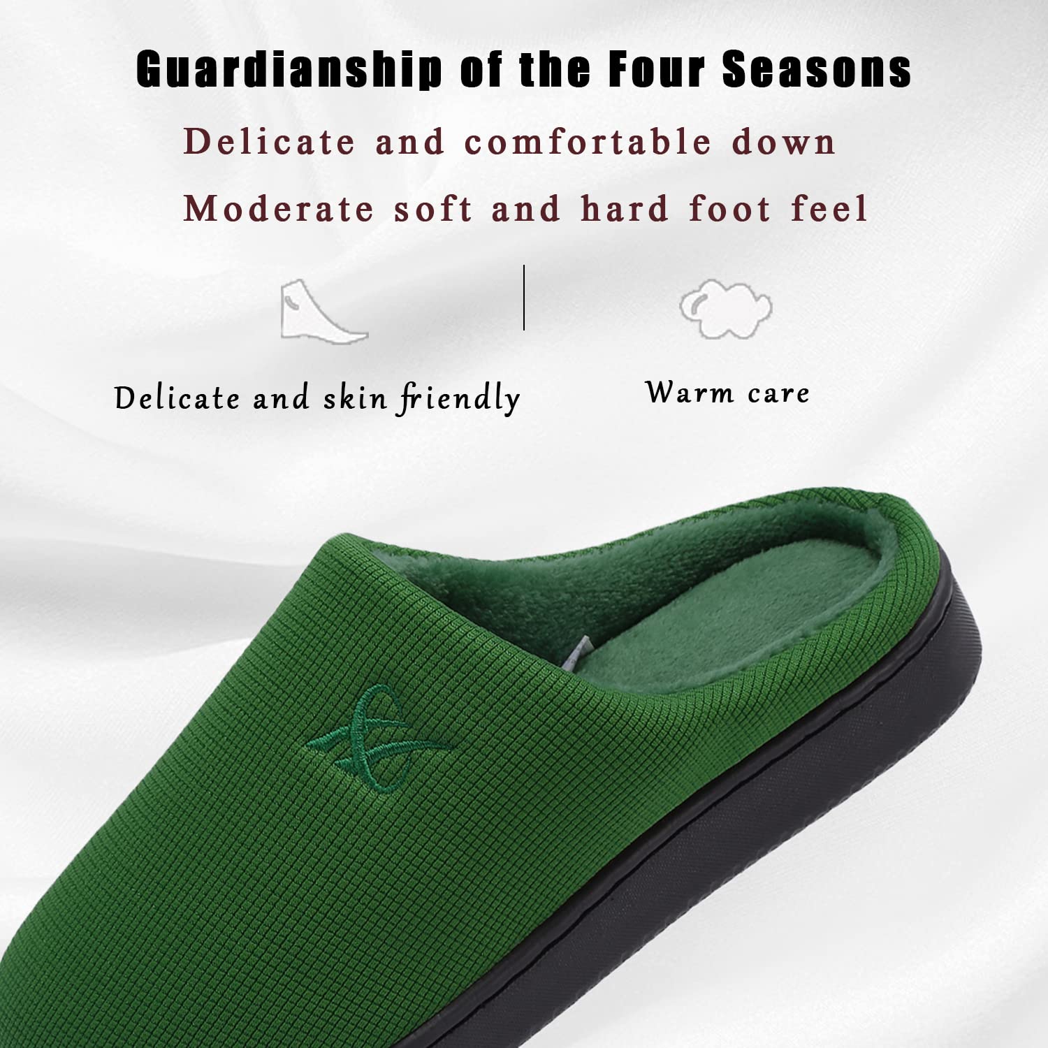 Memory Foam Cotton Slippers Couple Style Men's and Women's House Casual Shoes