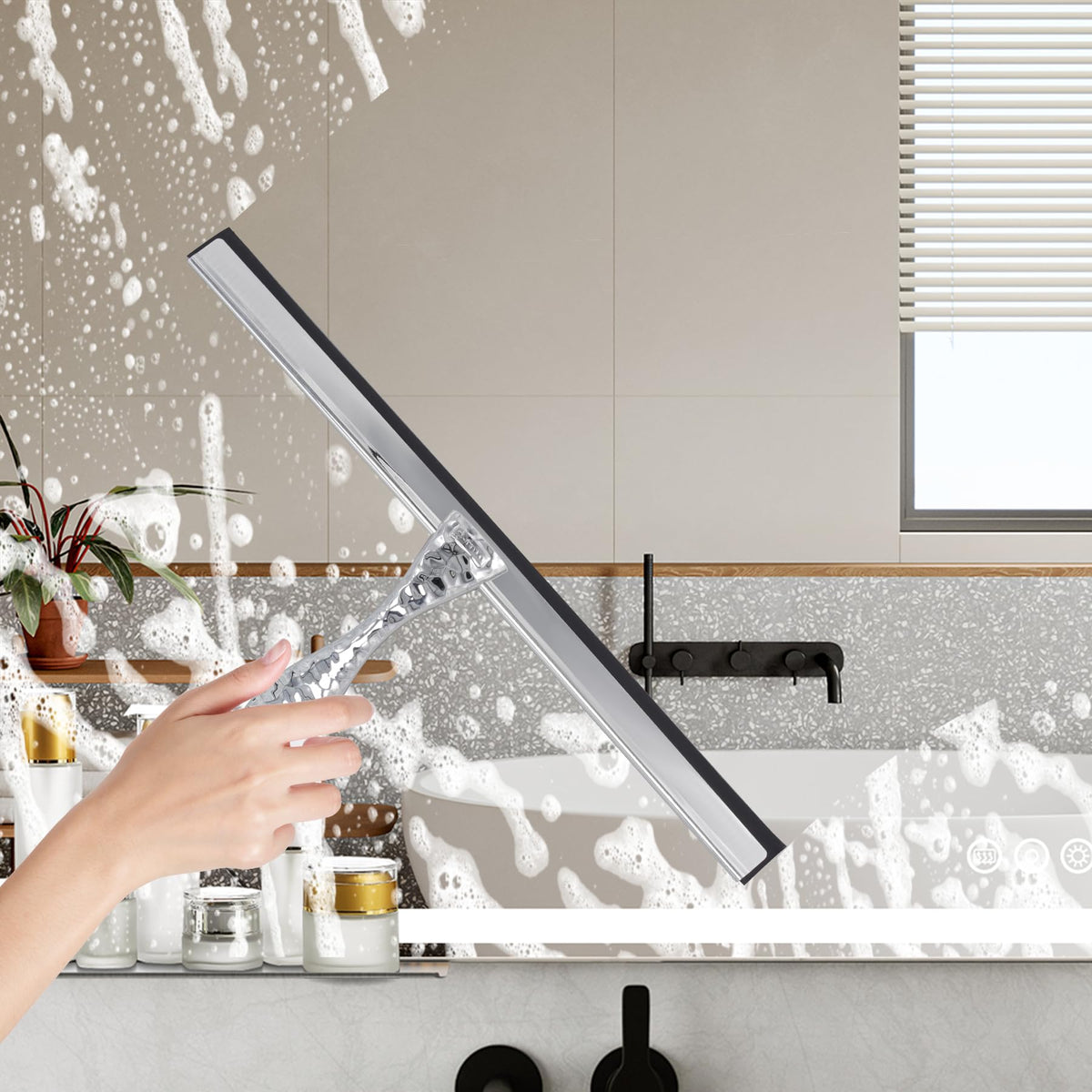 All Purpose Silicone Shower Squeegee for Shower Glass Door