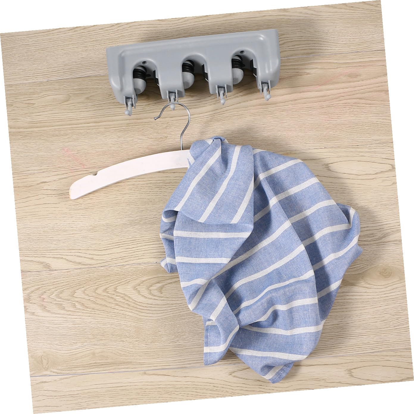 Umbrella Clip Mop Broom Holder Wall Mounted Storage Rack Ball Slots Hooks Garage Tool Storage Broom Wall Mount Grey