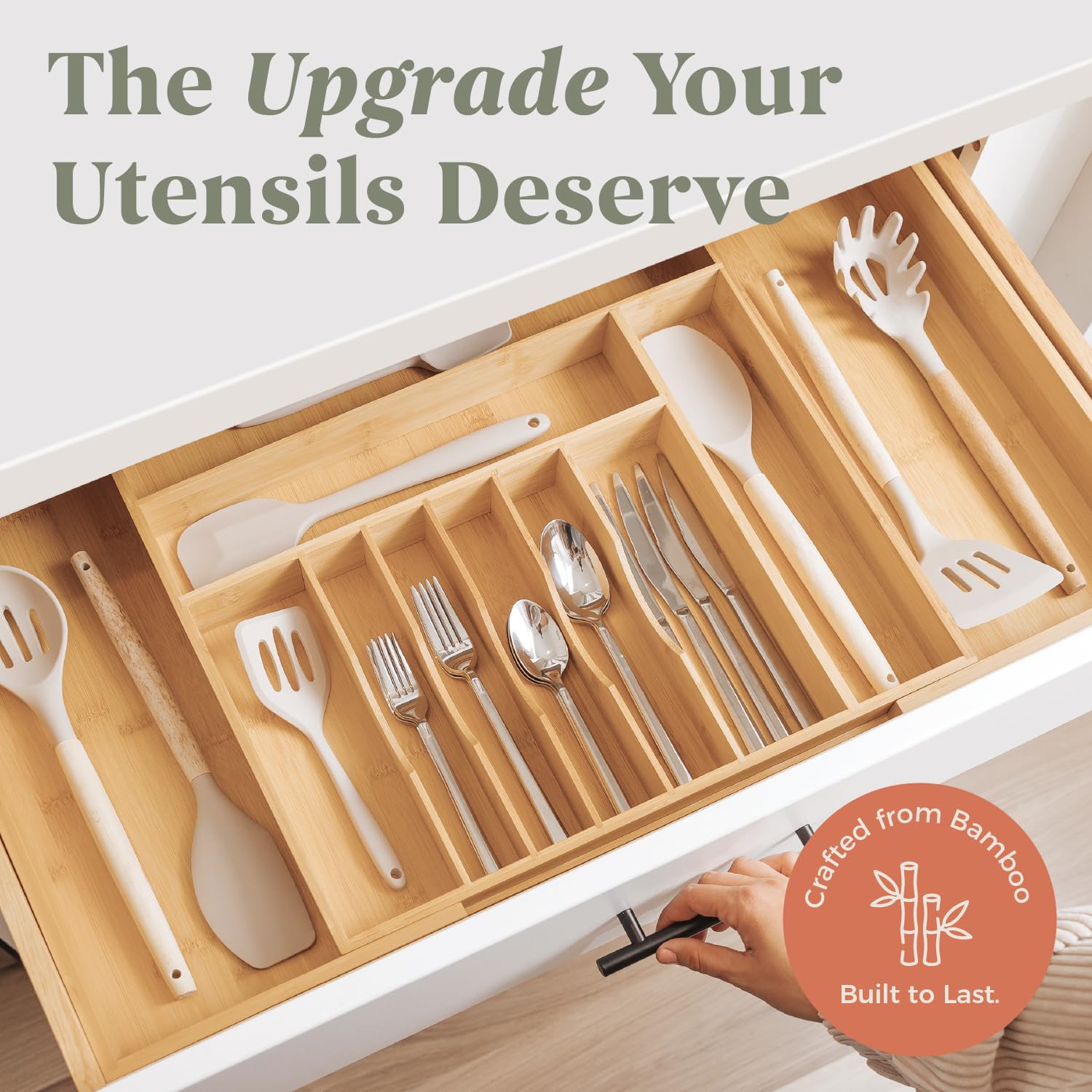 Silverware & Utensil Drawer Organizer
