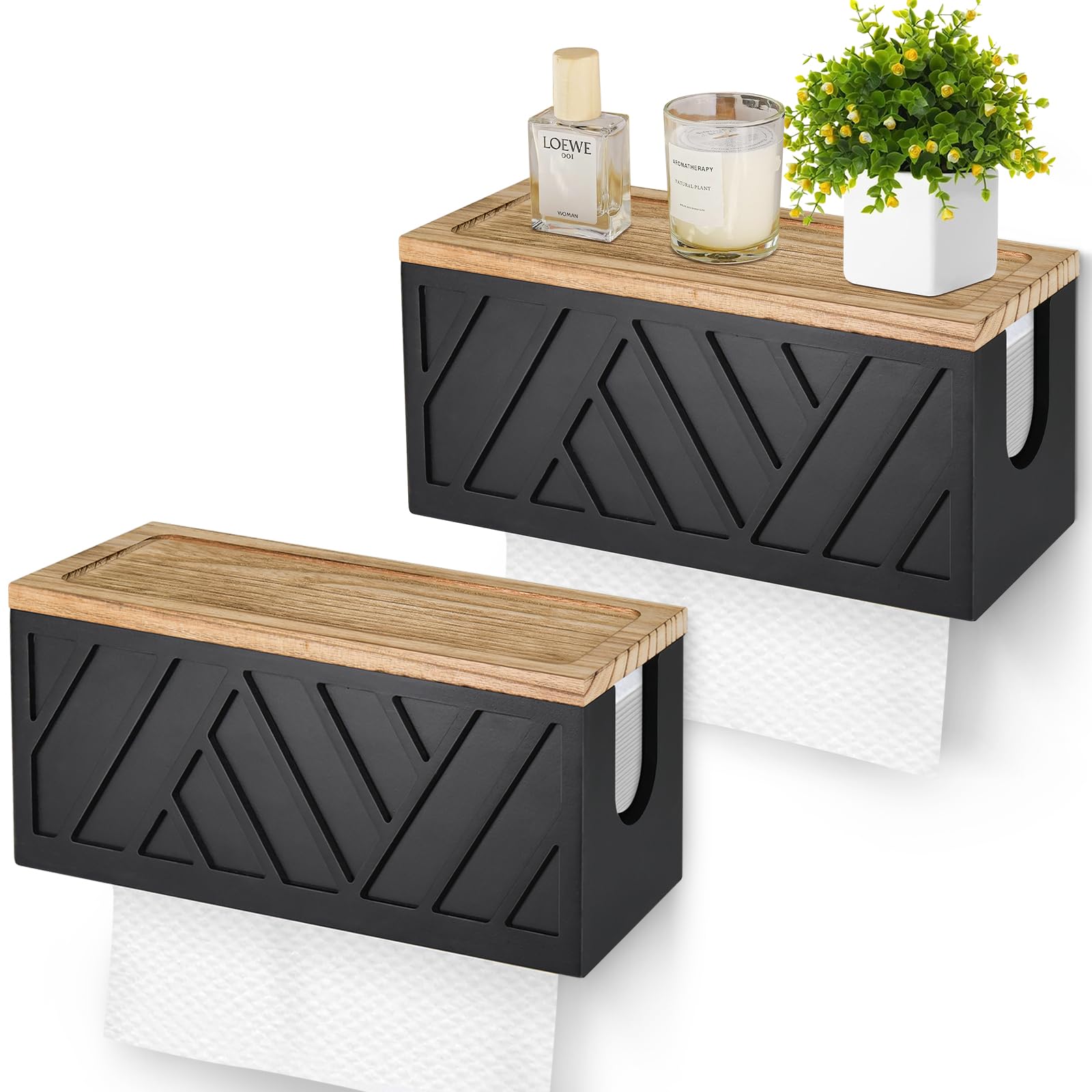 Set of 2 Paper Towel Dispenser Wall Mount (2 Count)