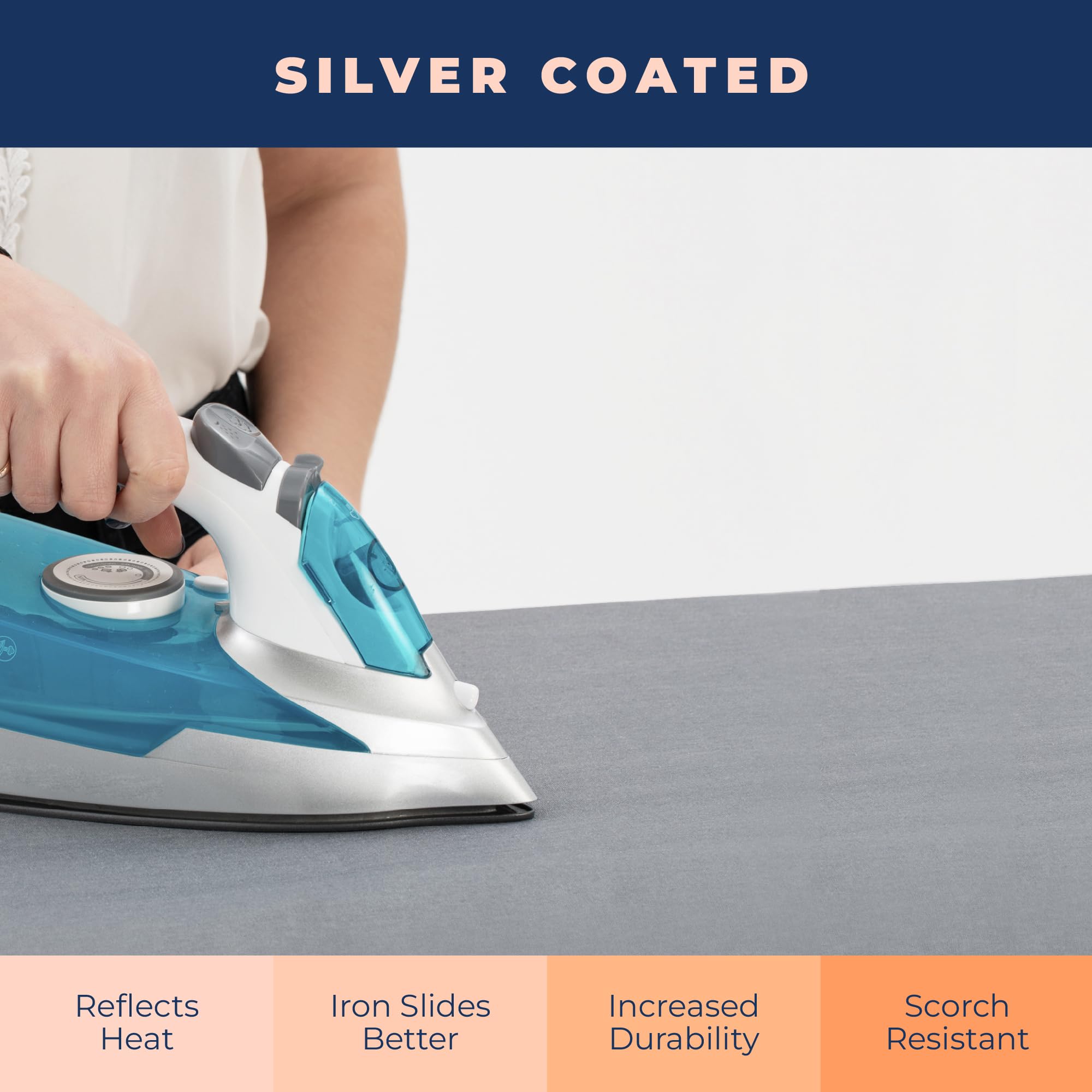Ironing Board Cover and Pad Extra Thick Heavy Duty Padded 4 Layers
