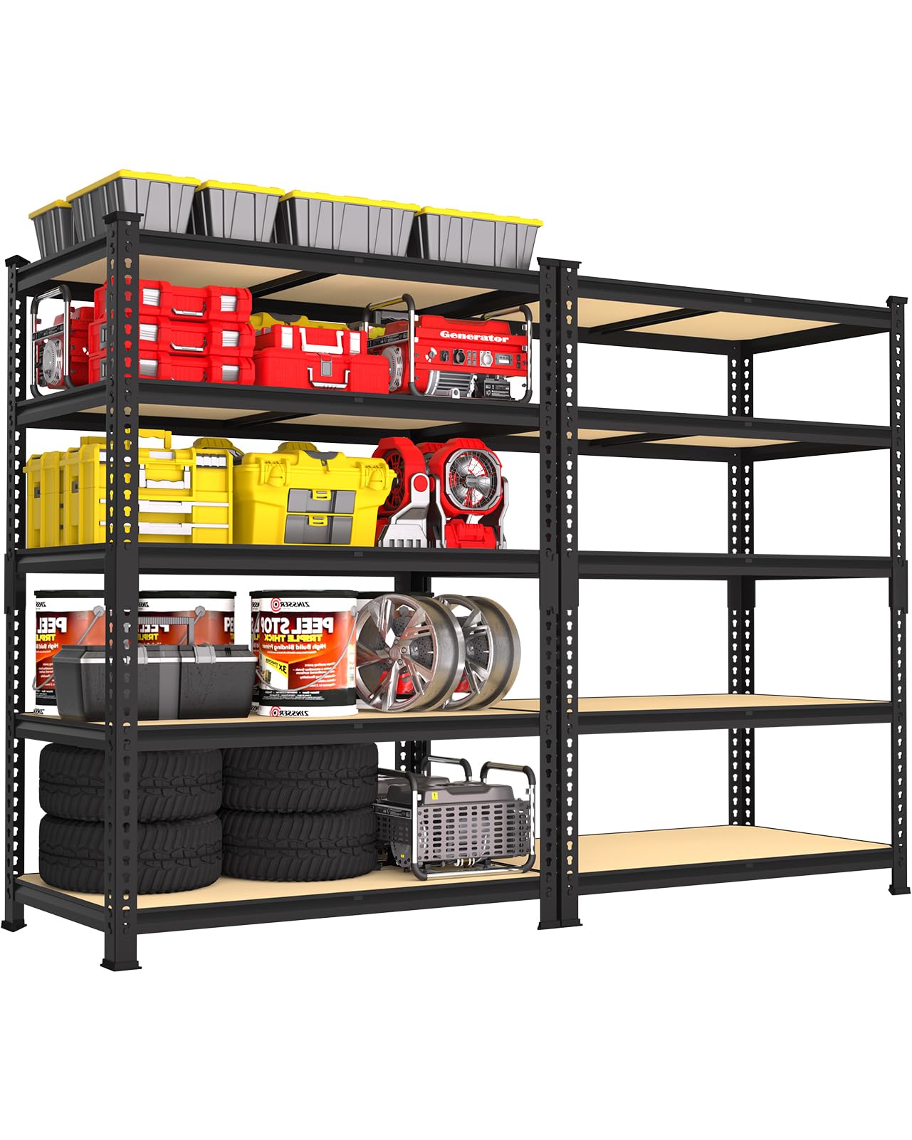 5 Tier Garage Storage Shelves (2 Count)
