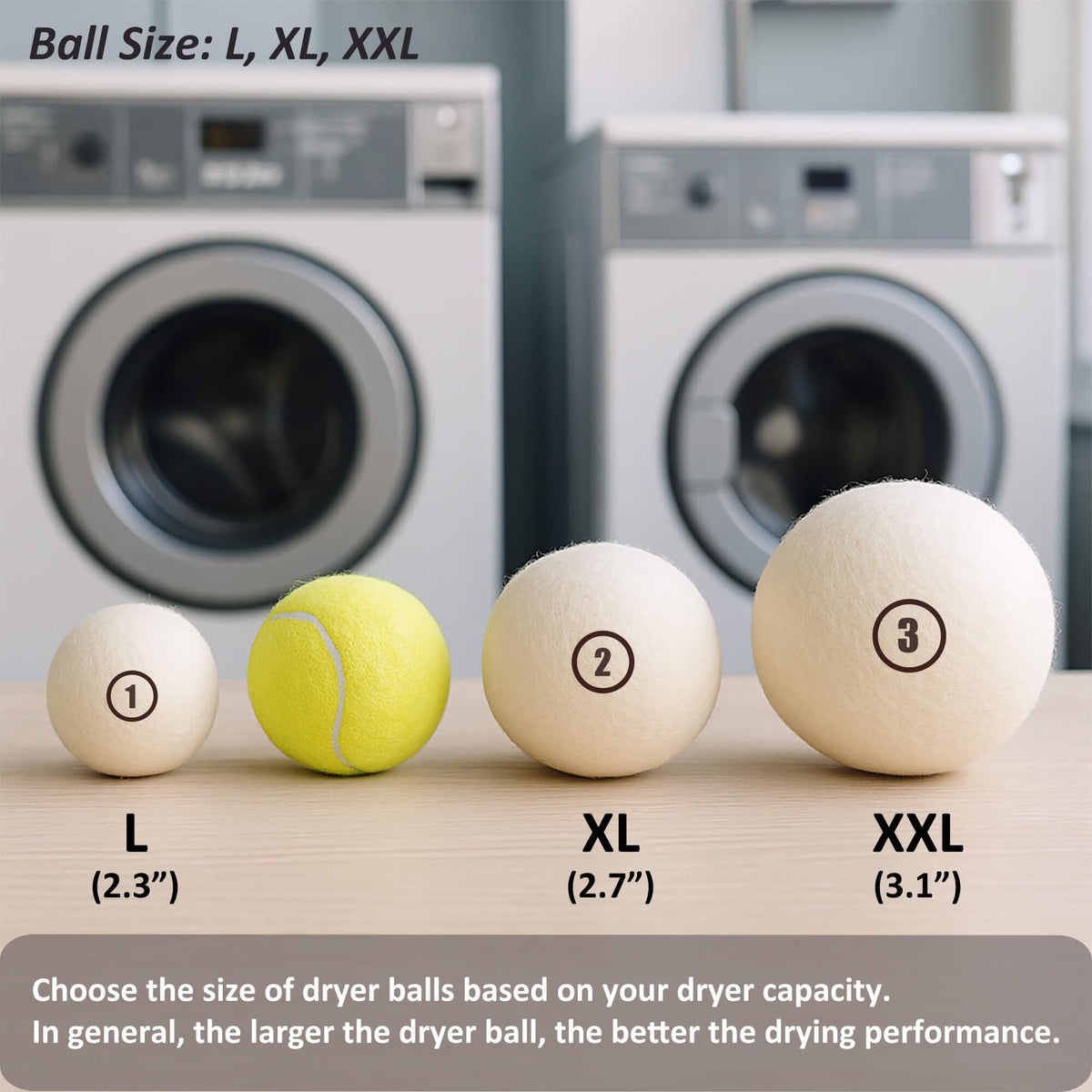 Wool Dryer Balls Laundry (6 Count)