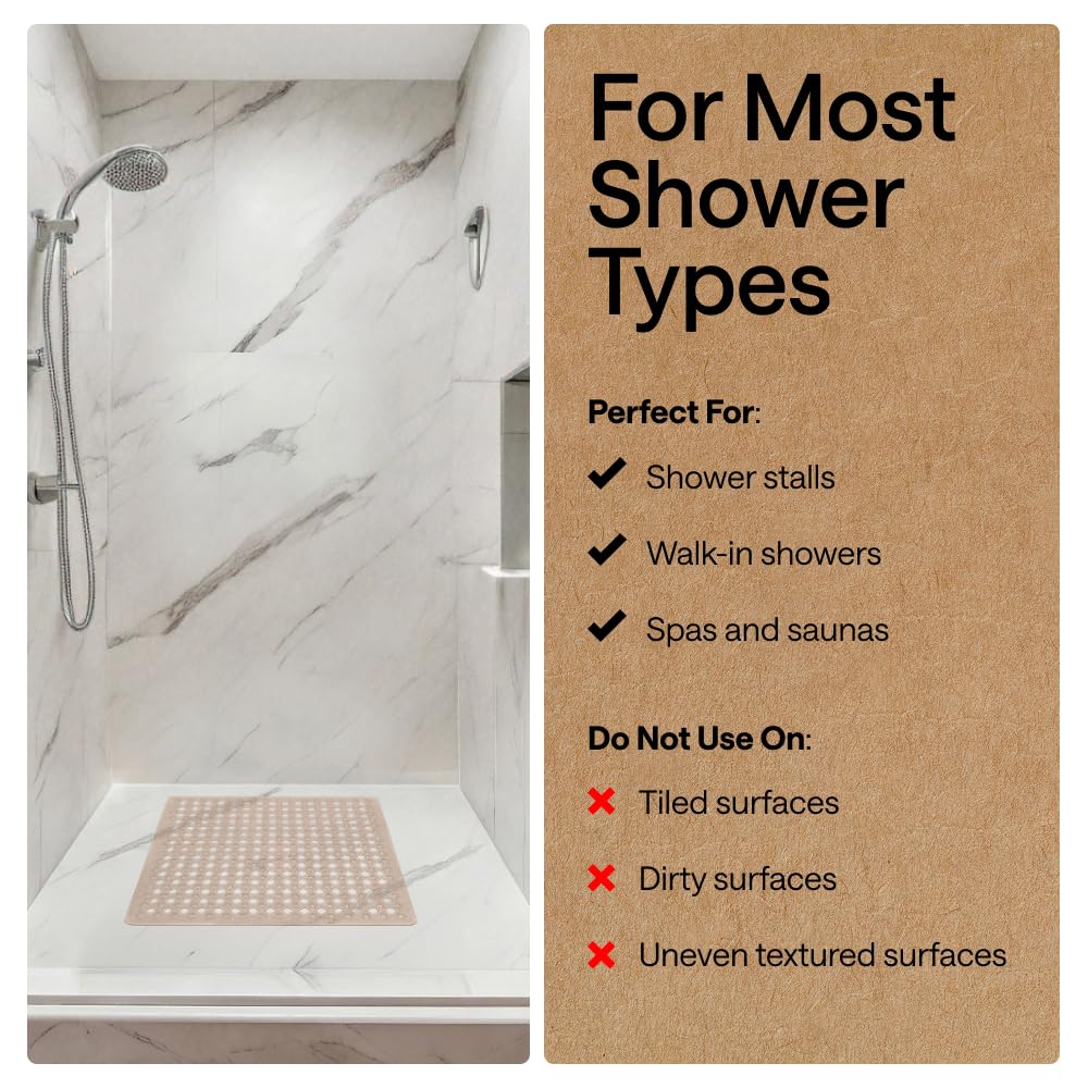 Patented Square Shower Stall Mat
