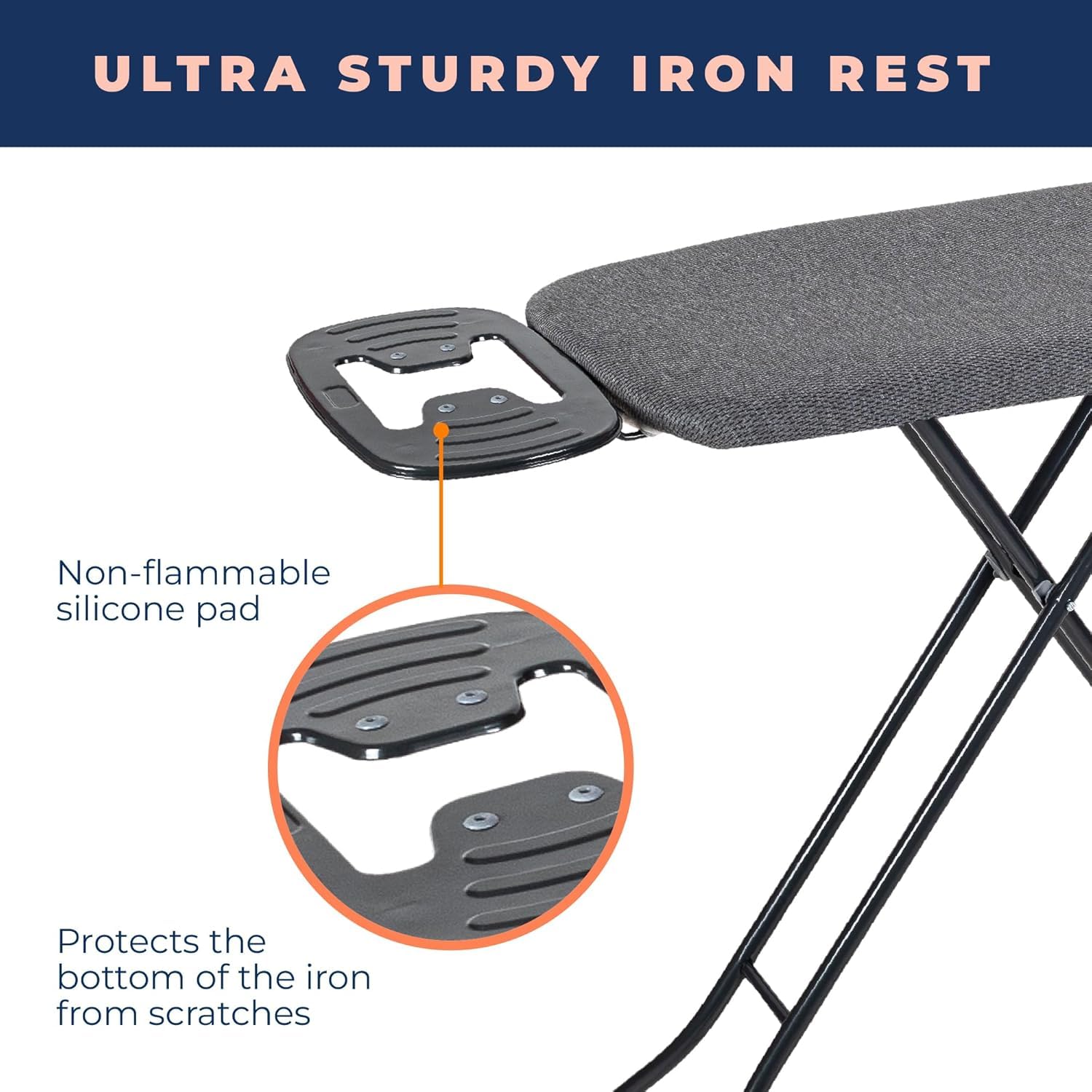 Ironing Board with Iron Rest