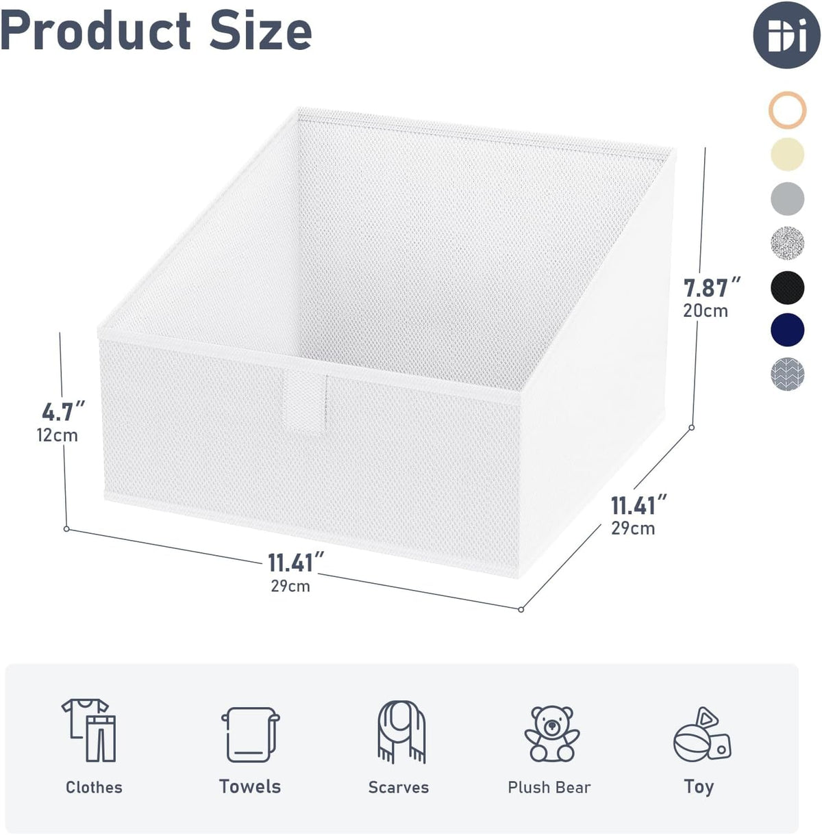 Closet Storage Bins 10 Pack (10 Count)