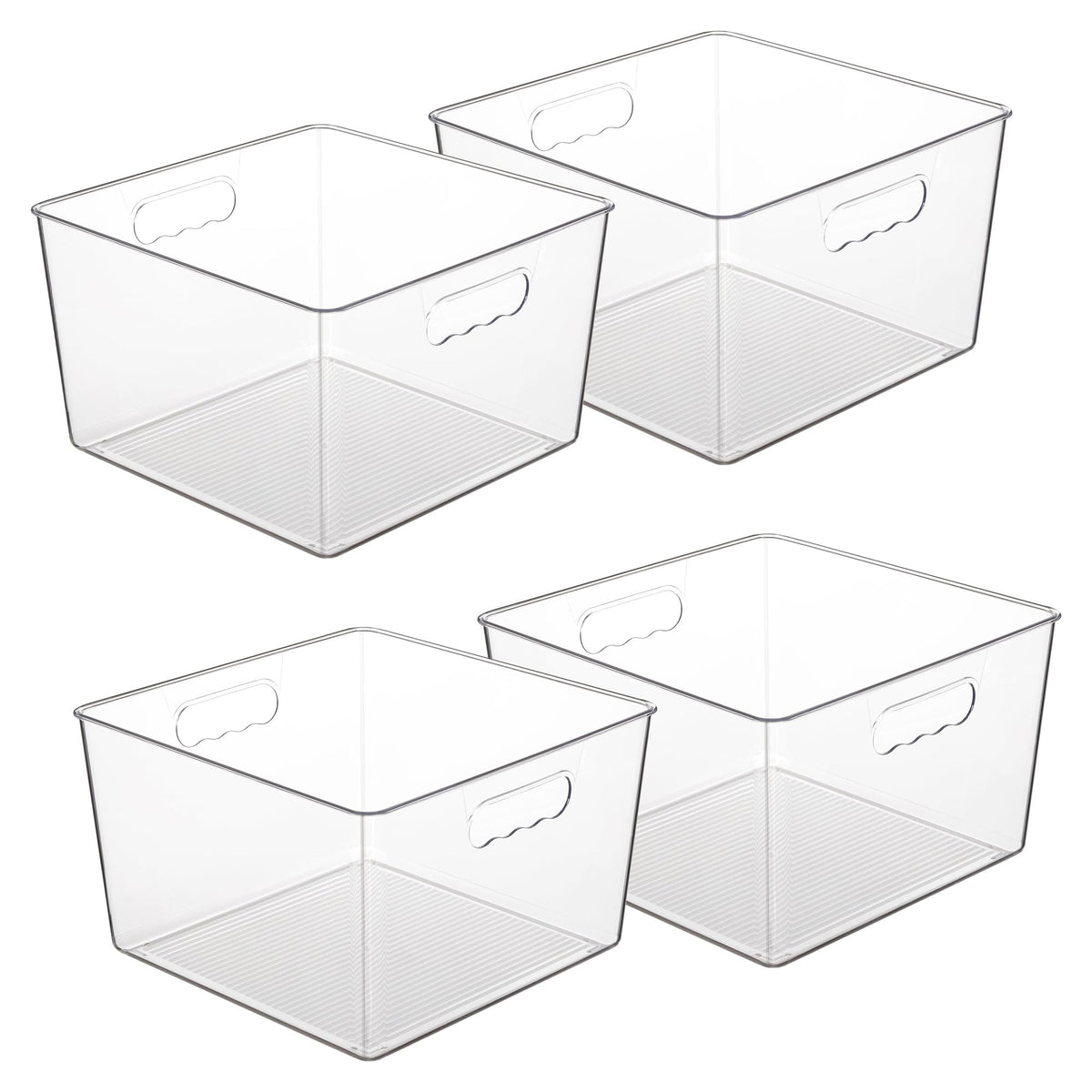 4 Pack Extra Large Clear Storage Bins (4 Count)