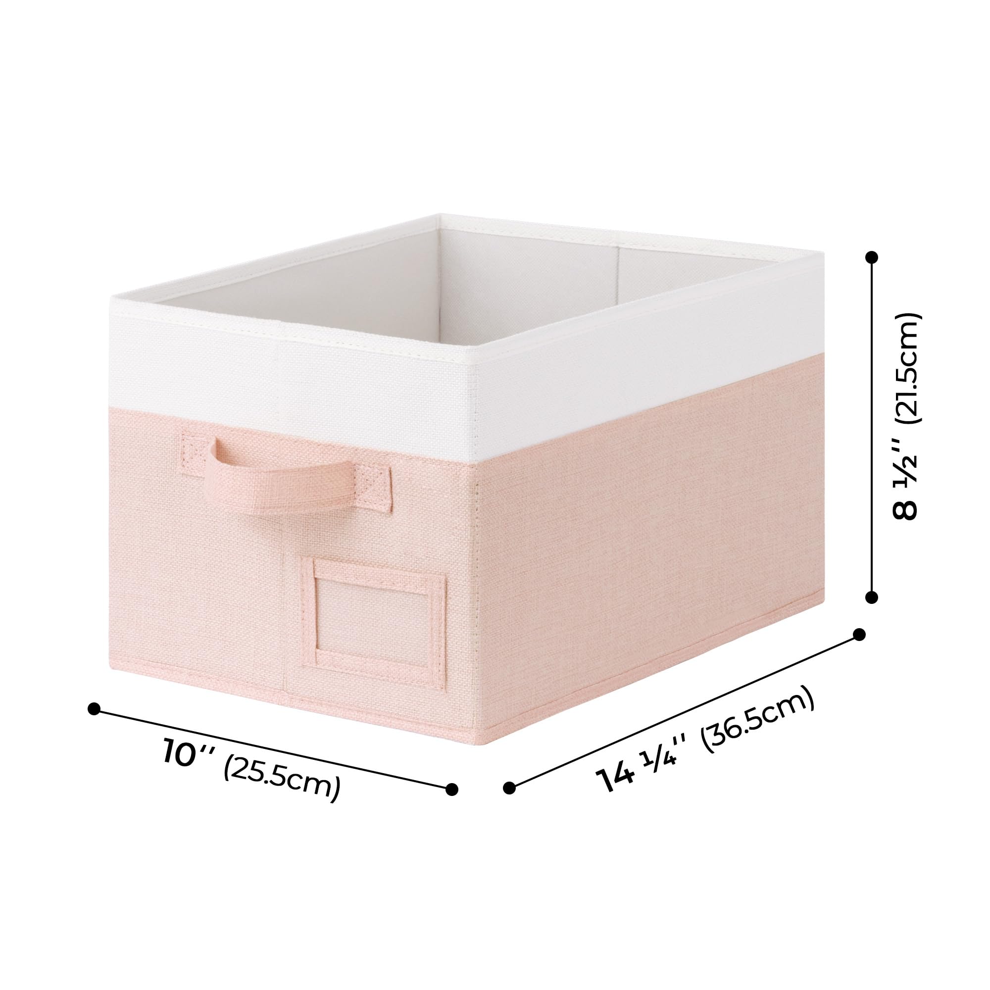 Closet Storage Bins with Label (3 Count)