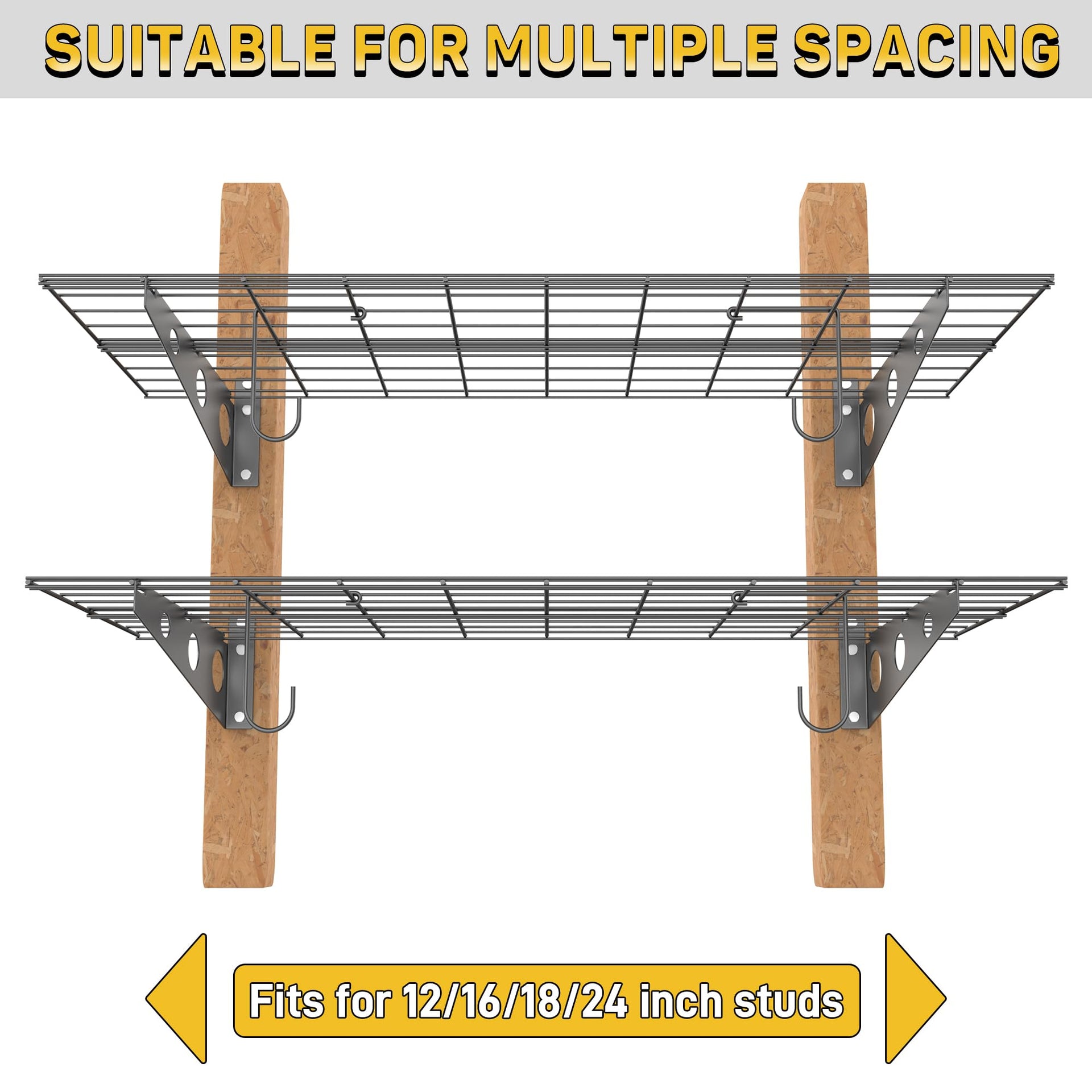 Garage Wall Shelves (2 Count)