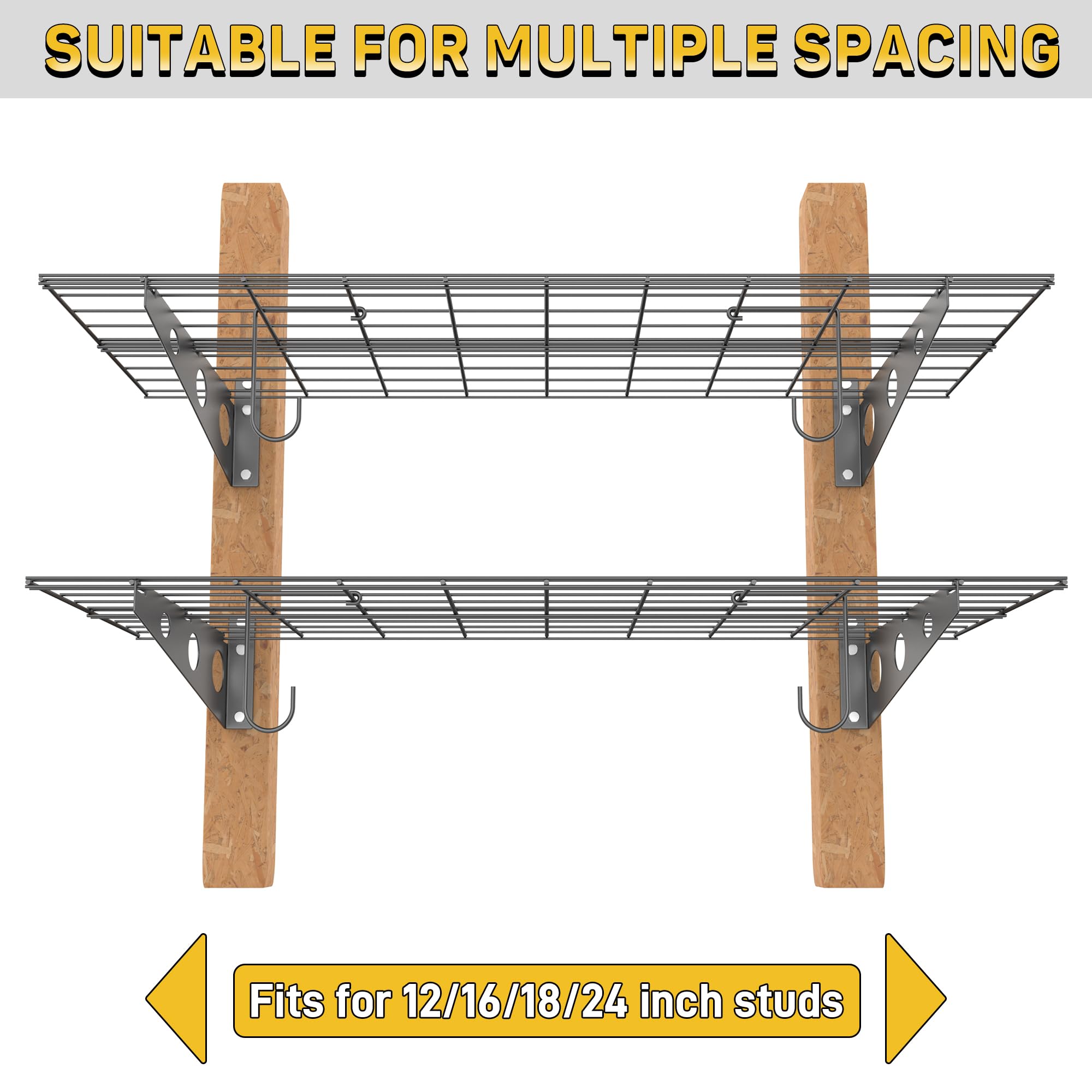 Garage Wall Shelves (2 Count)