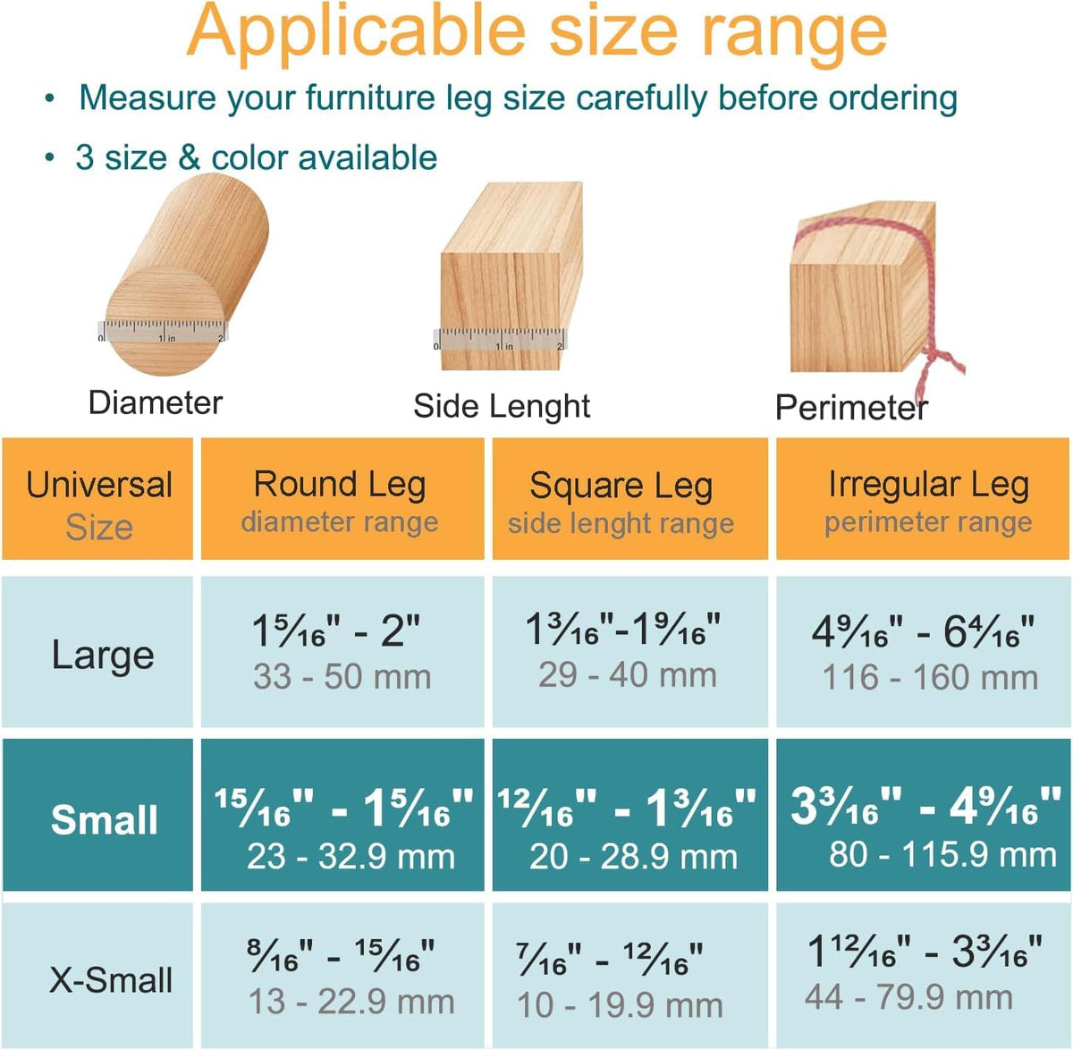 32 Pcs Chair Leg Floor Protectors for Hardwood Floors Brown Small (32 Count)