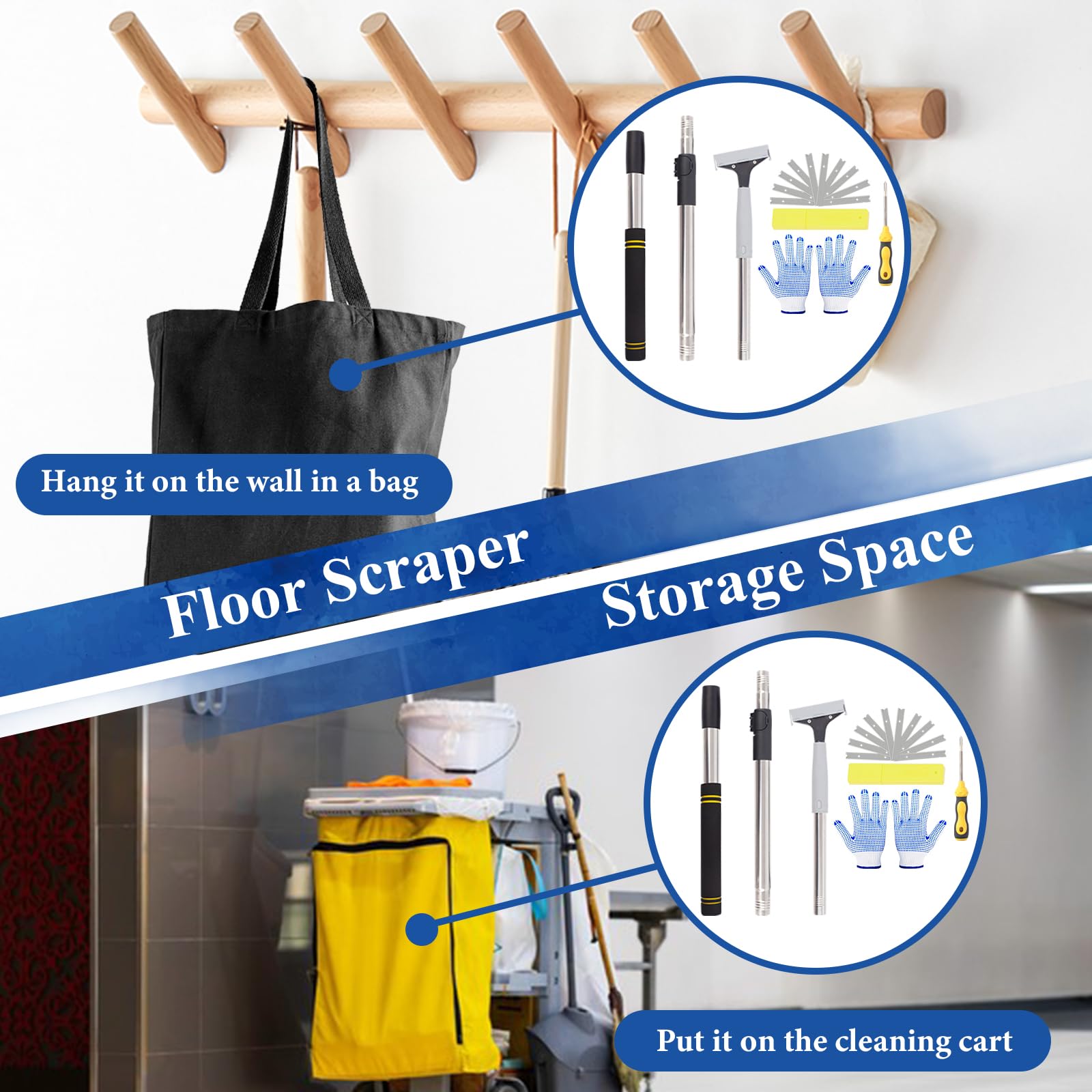 Floor Scraper Heavy Duty Long Handle